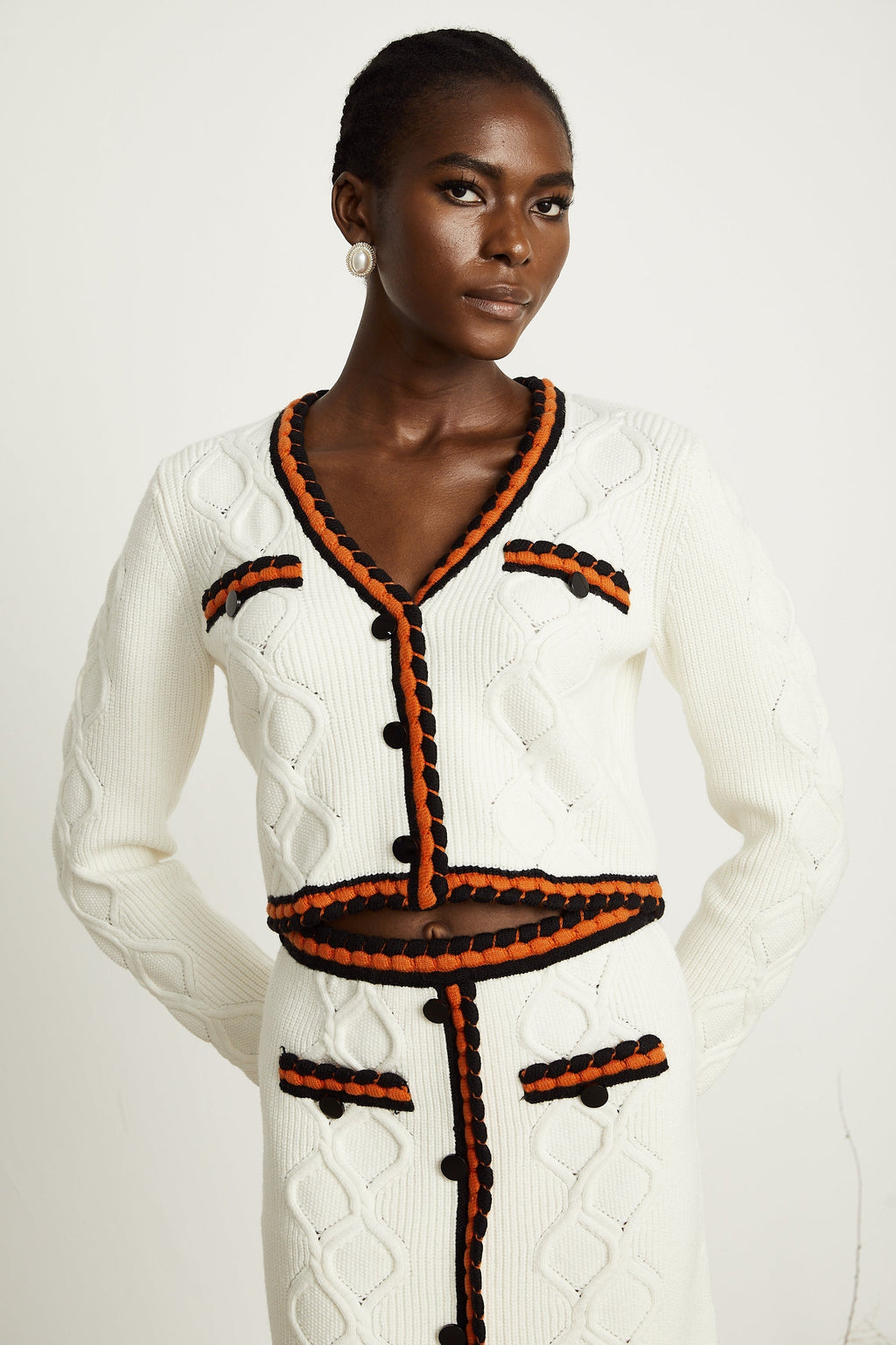 Cécilie hırka ve etek takım