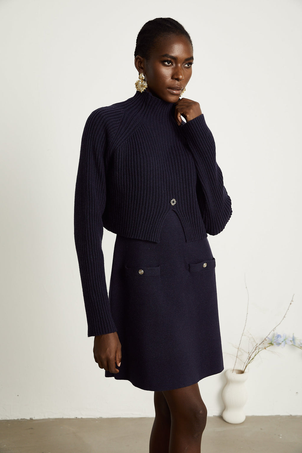 Clarisse top ve elbise takım