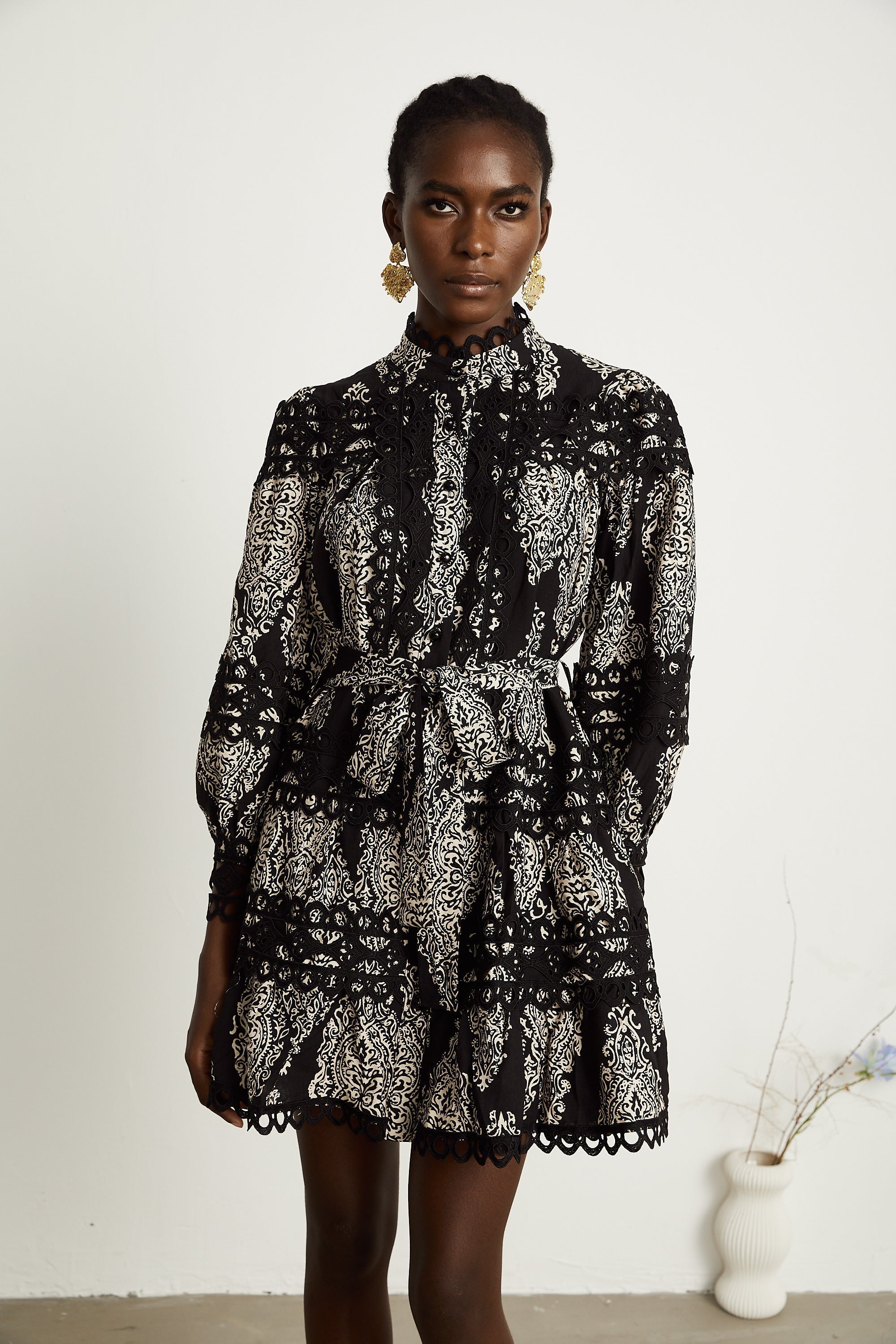 Bérengère desen mini elbise