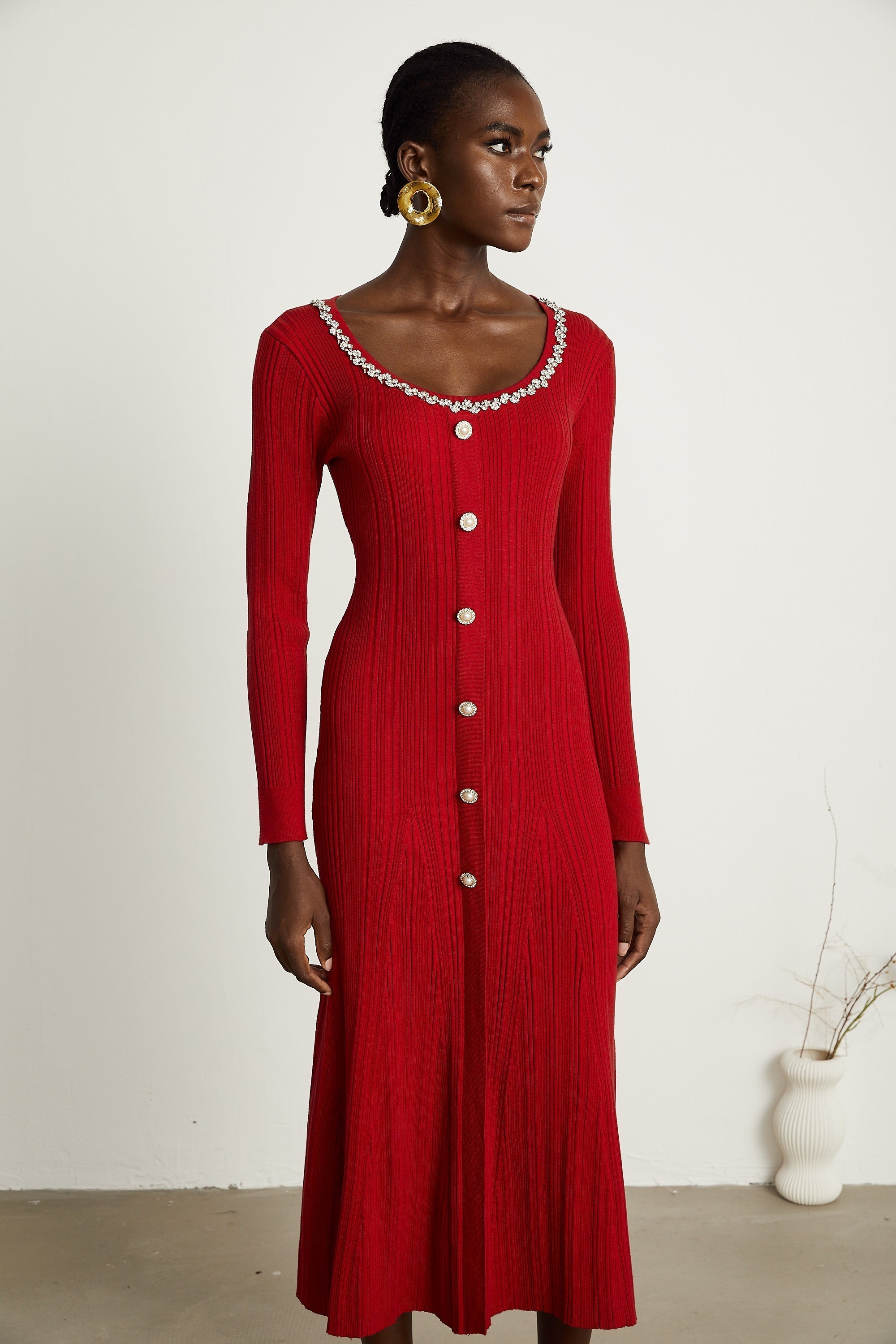 Anaxarete midi elbise