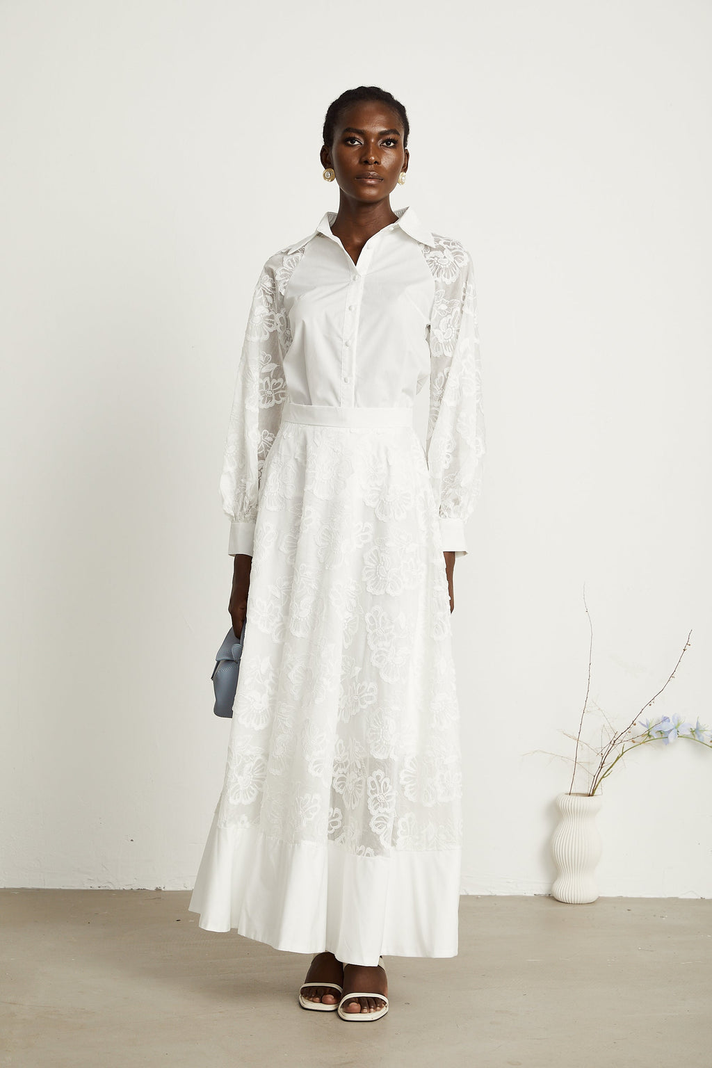 Coralie gömlek ve etek takım