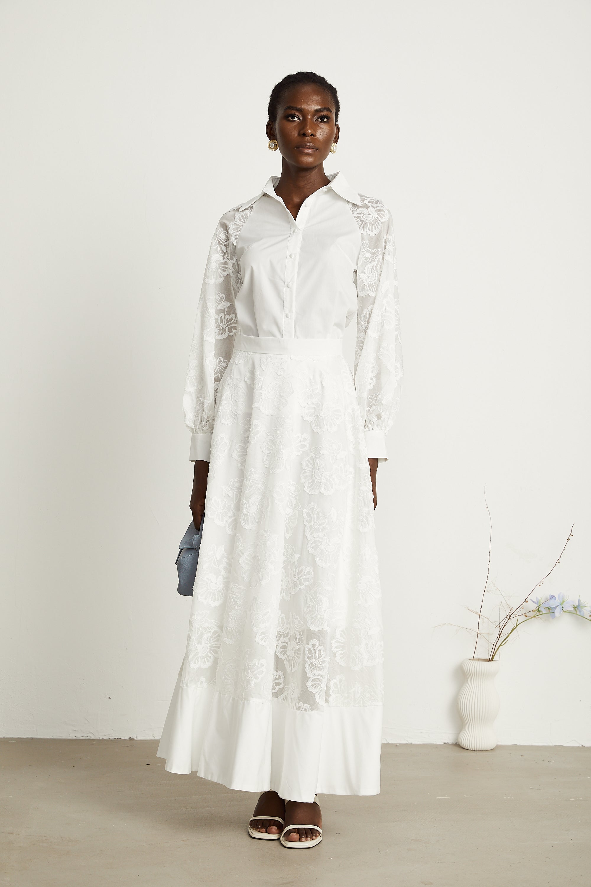 Coralie gömlek ve etek takım