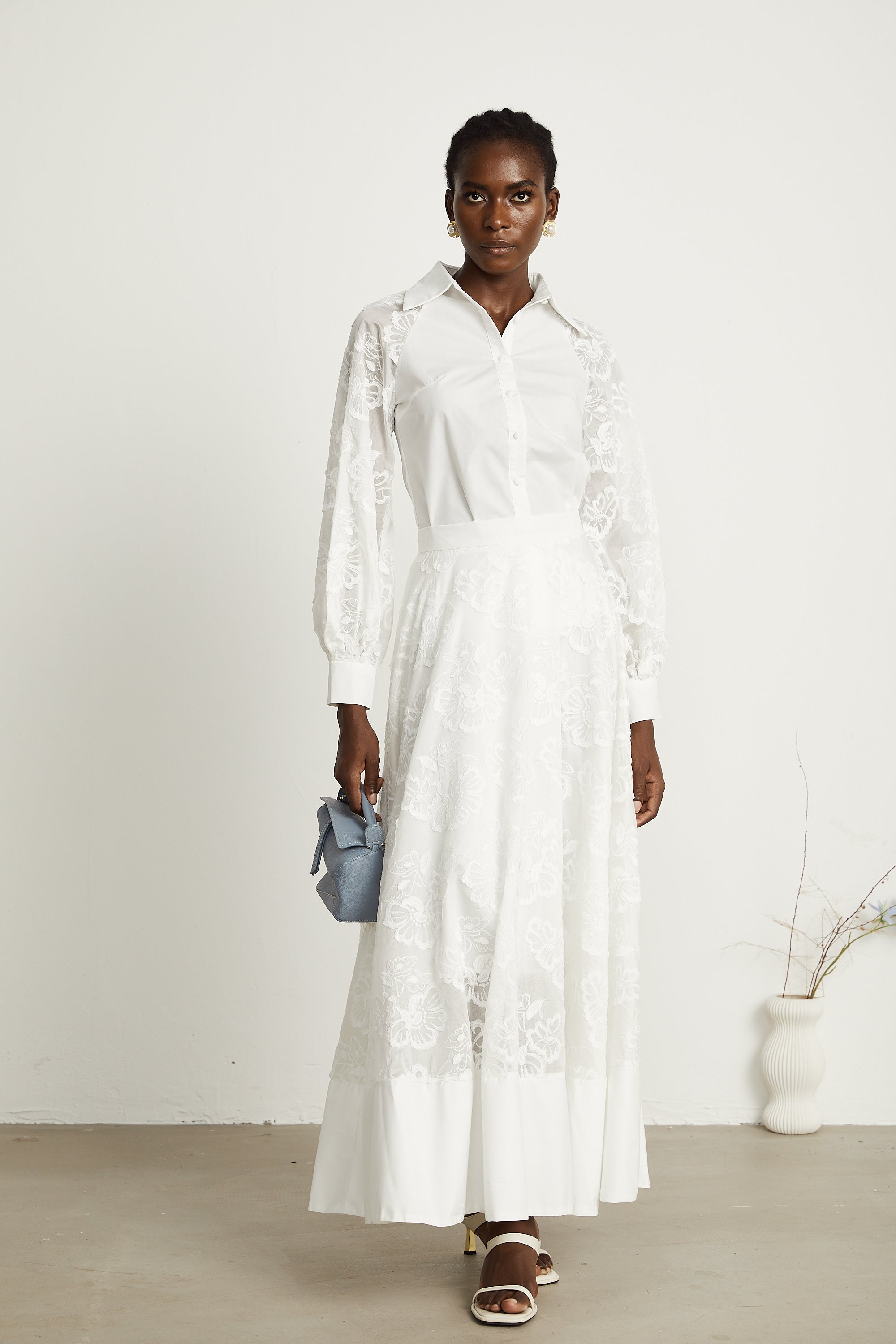 Coralie gömlek ve etek takım