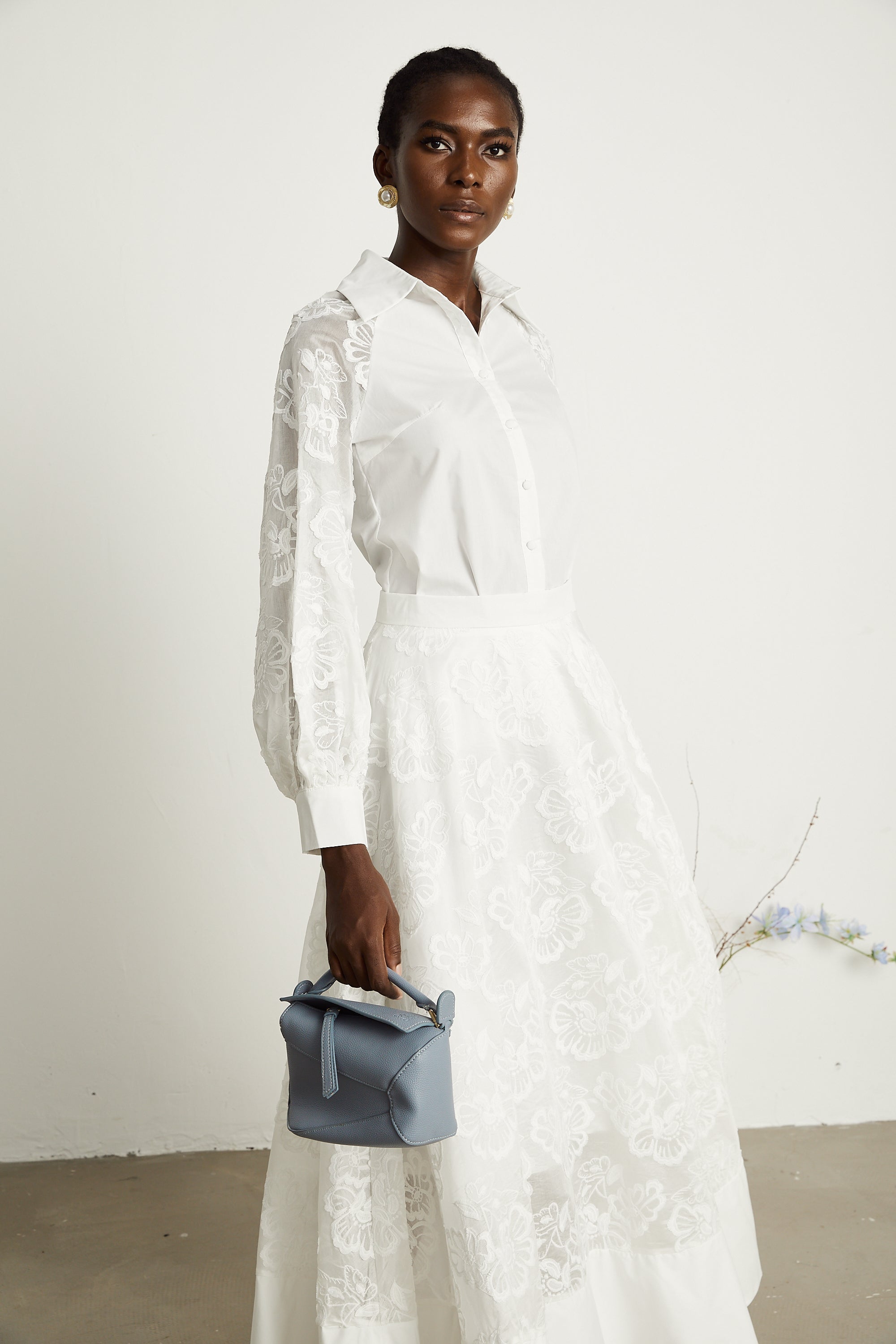 Coralie gömlek ve etek takım