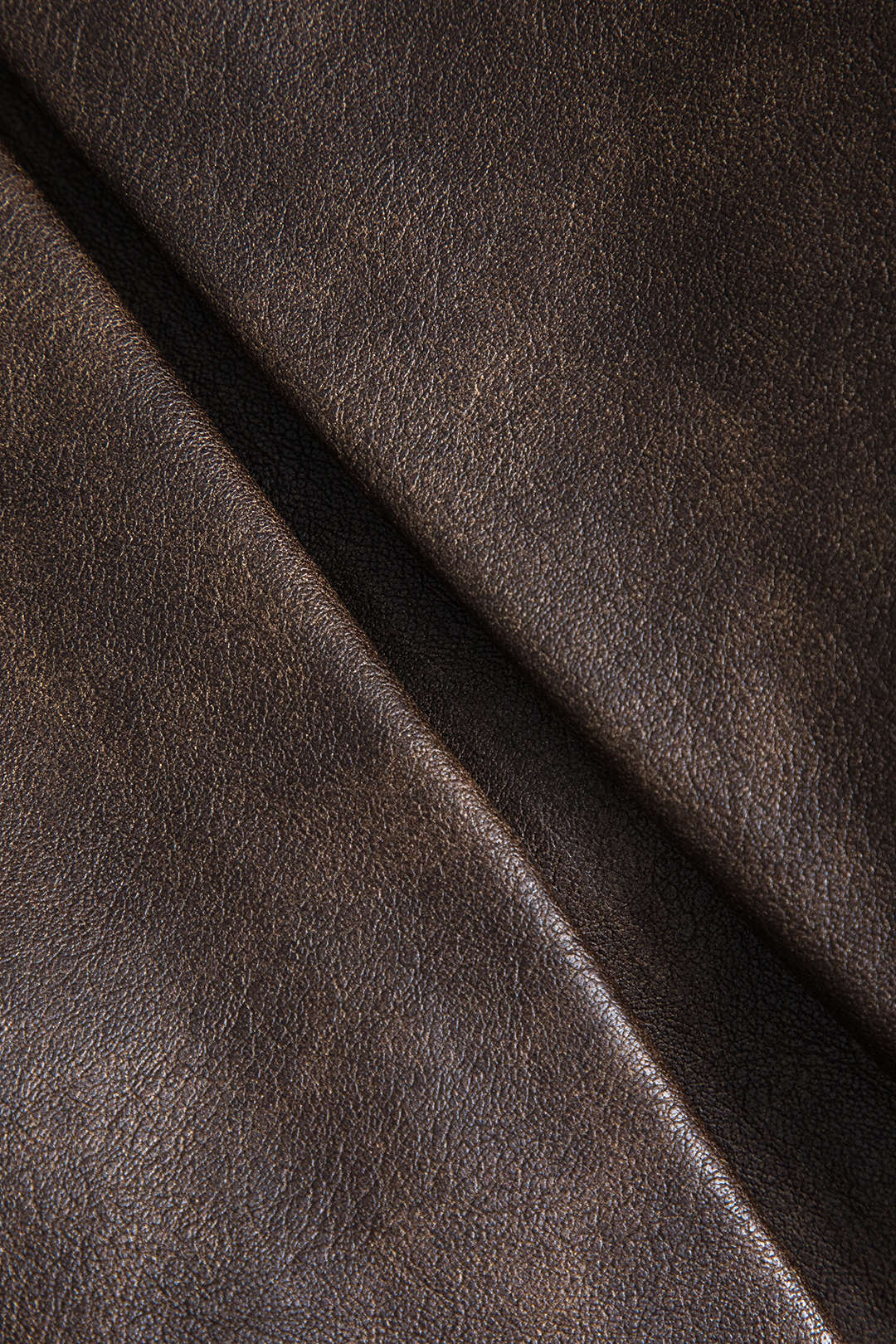 Büyük Beden Deri Fermuar Detaylı Pileli Etek