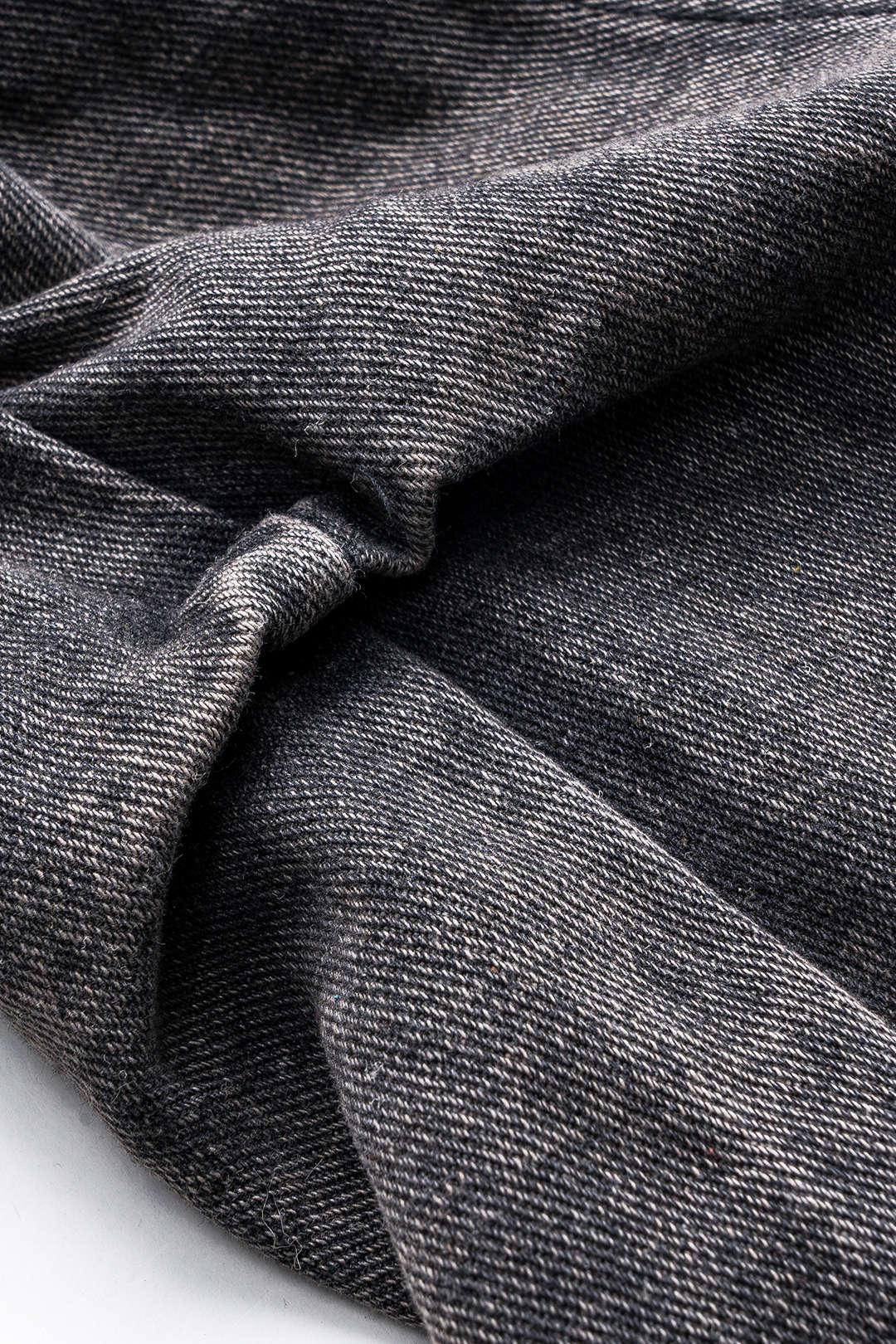 Denim Büzgülü Düğmeli Cep Detaylı Geniş Paça Jean