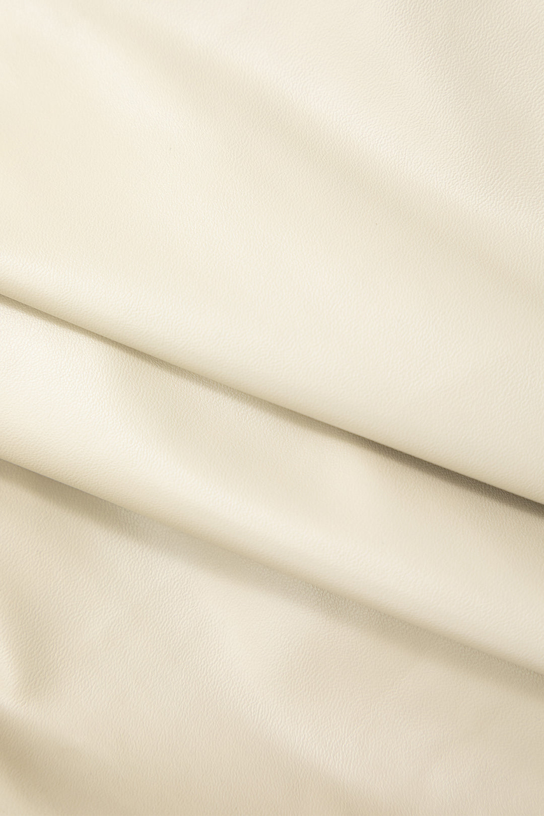 Asimetrik Deri V Yaka Büzgülü Mini Elbise