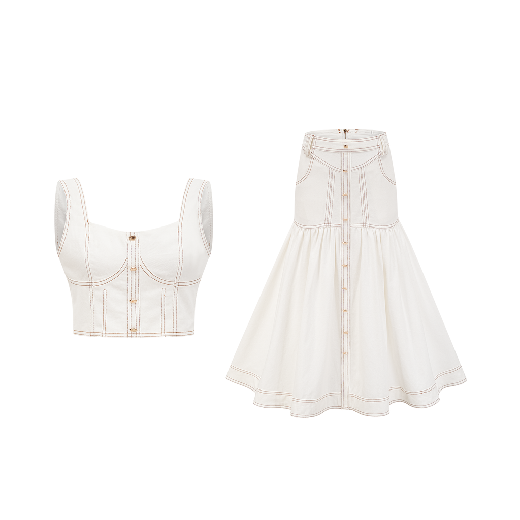 Brielle top ve etek takım