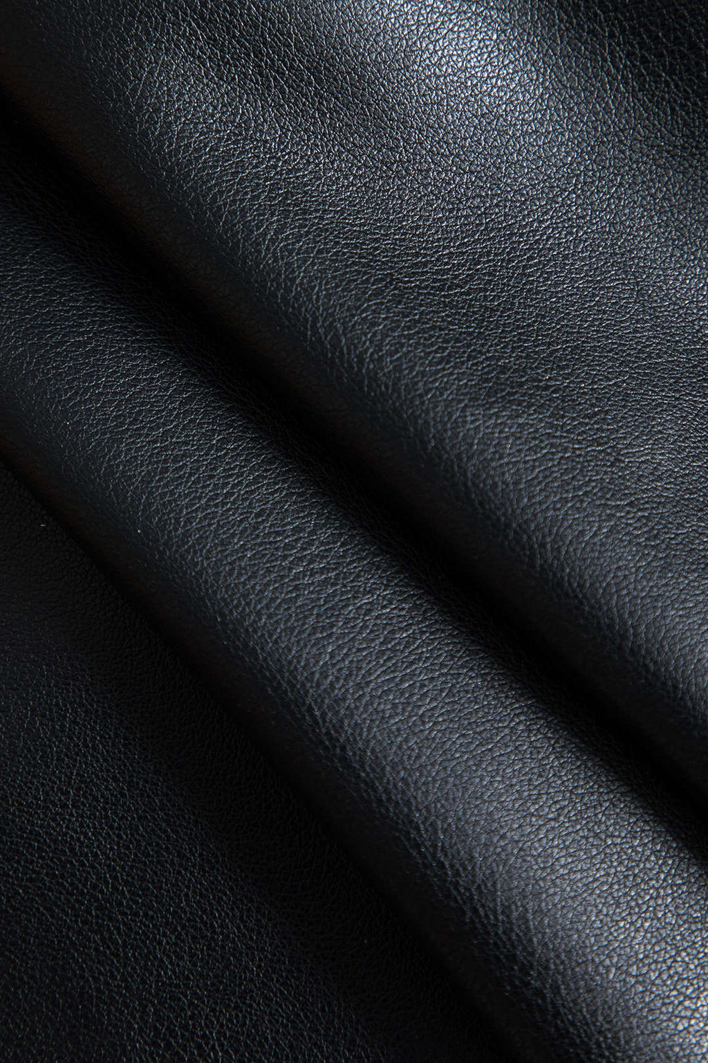 Büyük Beden Deri Kravatlı Önü Patchwork Etek