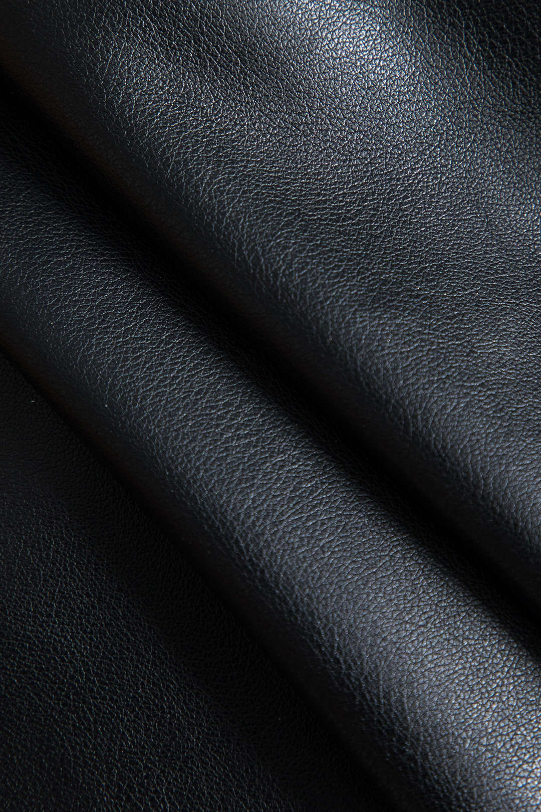 Büyük Beden Deri Kravatlı Önü Patchwork Etek