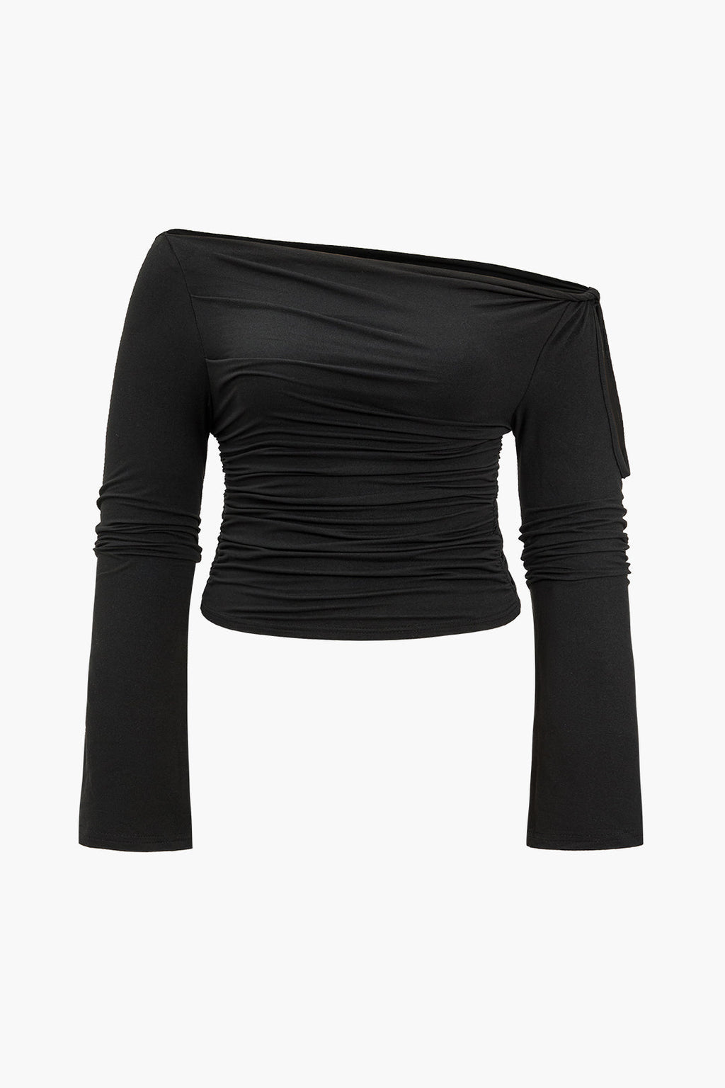 Büyük Beden Düşük Omuz Uzun Kollu top