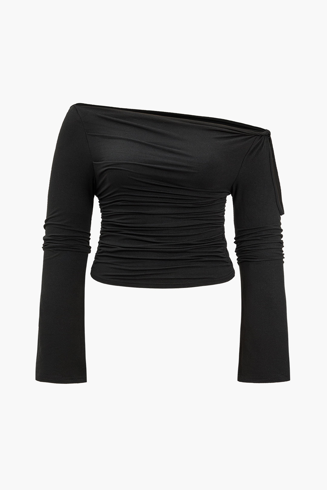 Büyük Beden Düşük Omuz Uzun Kollu top