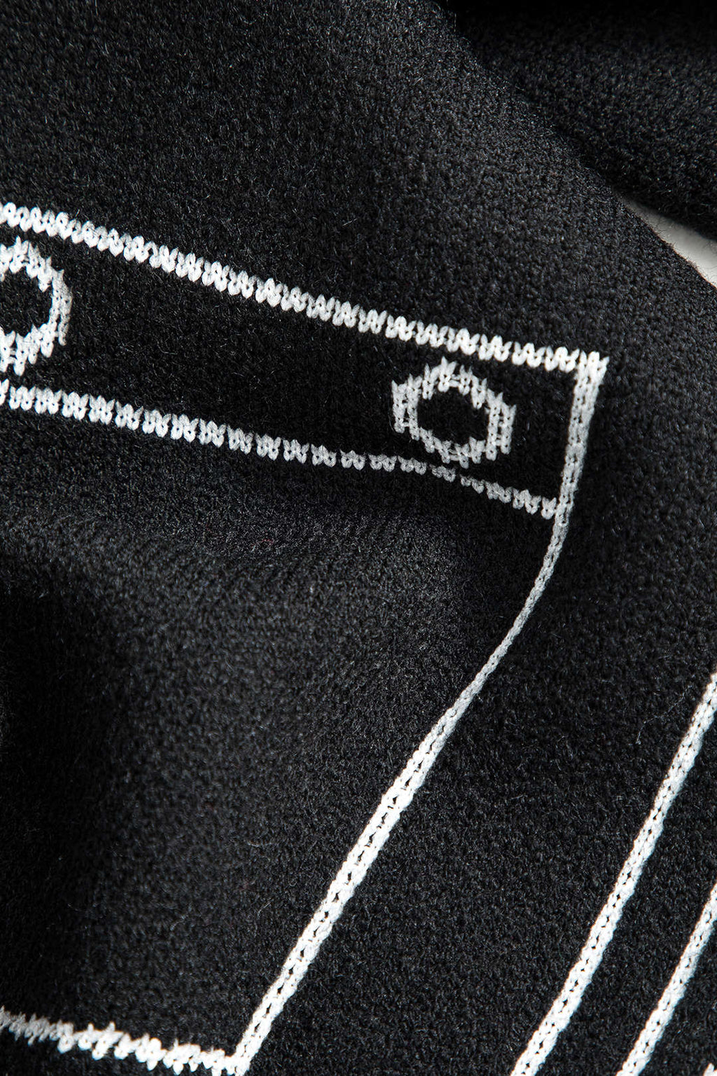 Çizgi Desenli Kazak Hırka