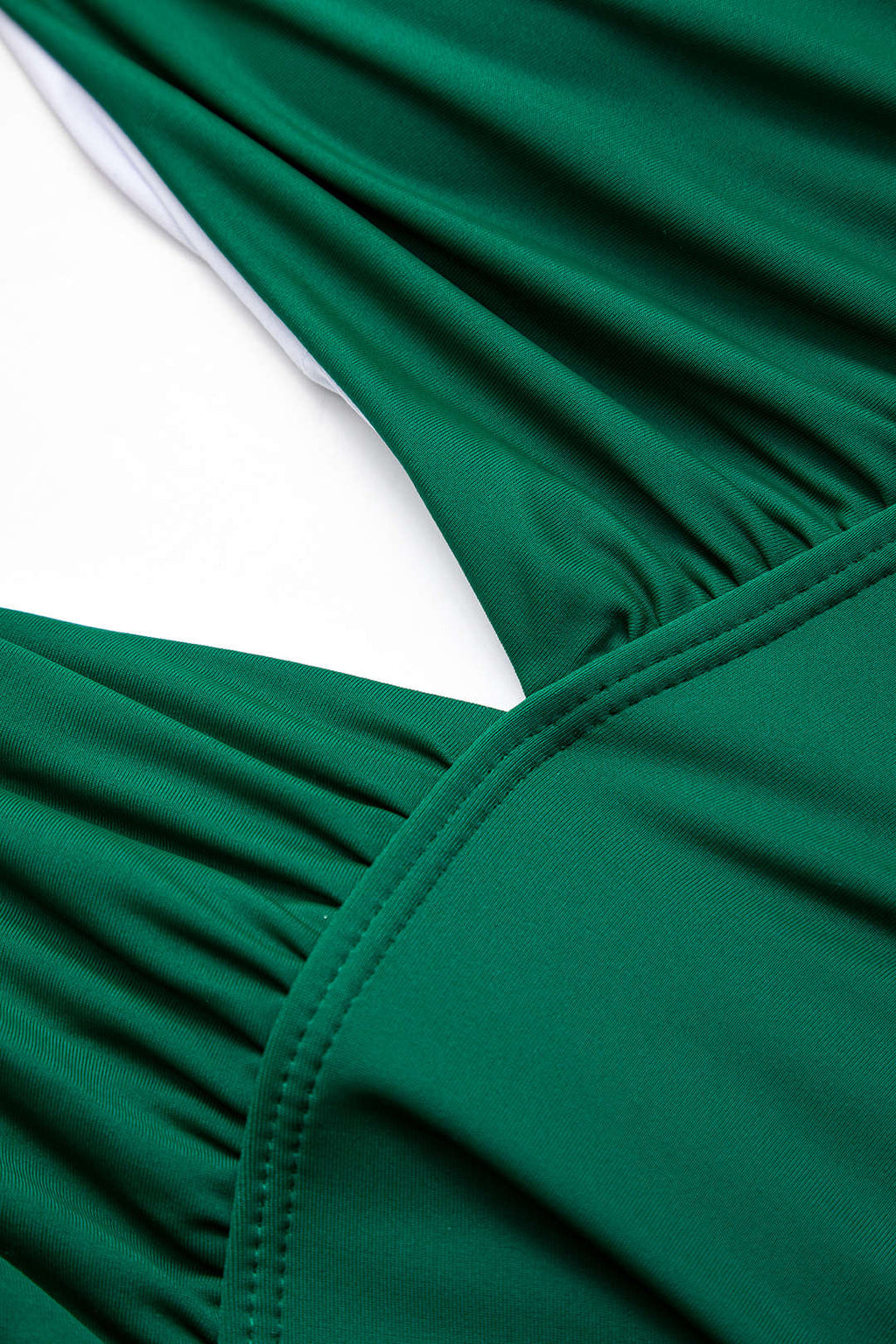 Büzgülü Çapraz Askılı Sırt Dekolteli Karın Toparlayıcı Tek Parça Mayo