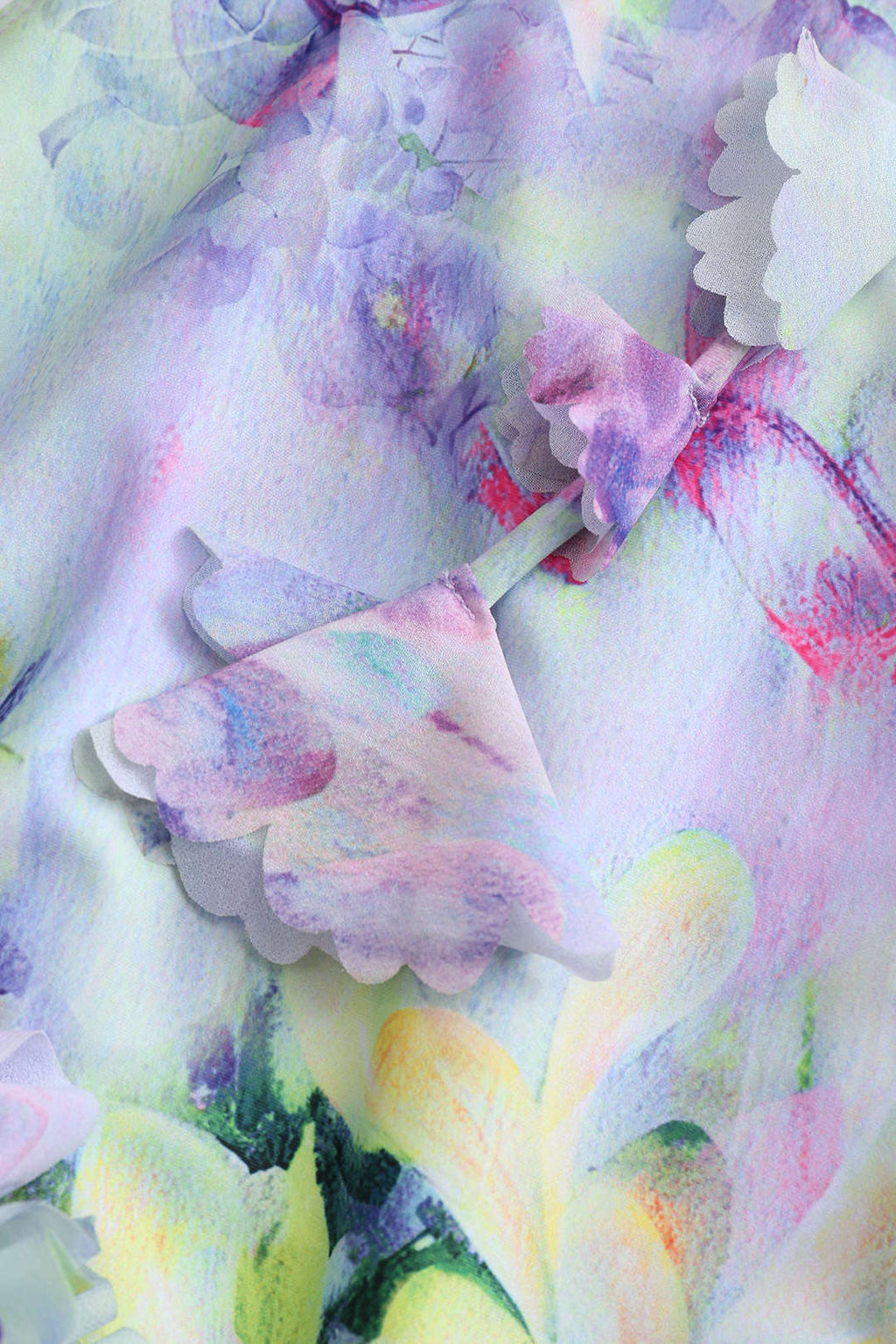 Çiçek Desenli Fırfırlı Karın Toparlayıcı Mayo ve Mayo Eteği Pareo Takım