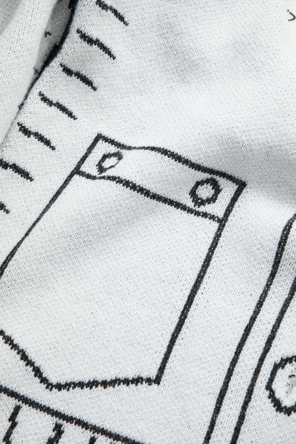 Çizgi Desenli Kazak Hırka