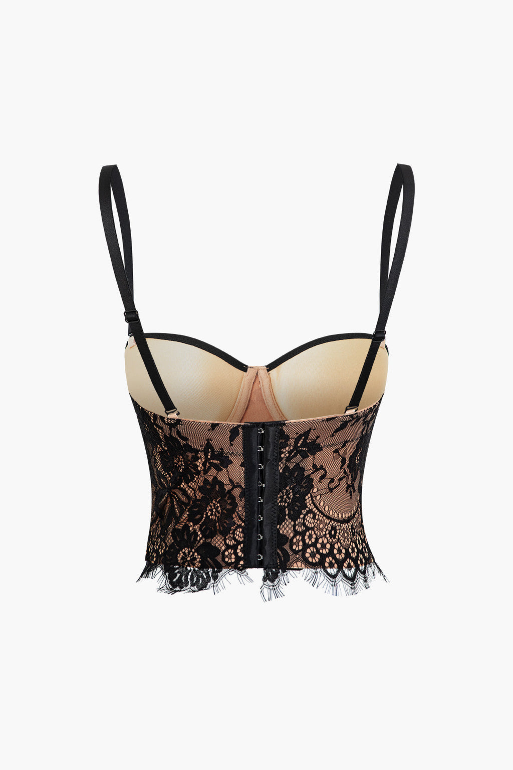 Çengel ve Göz Dantel Bustiyer Askılı Üst