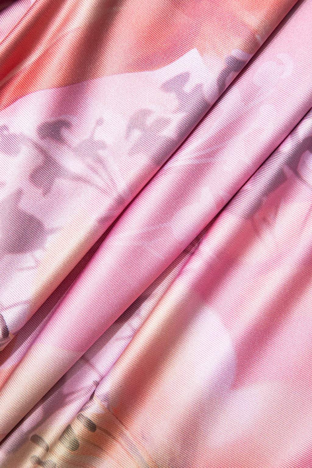 Çiçek Desenli Halter Yaka Yırtmaçlı Korse Midi Elbise