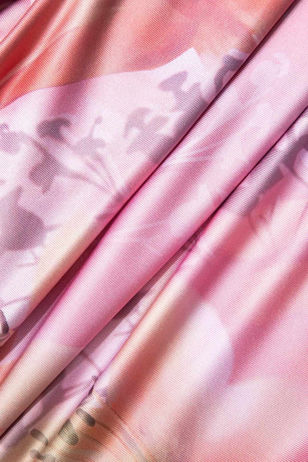 Çiçek Desenli Halter Yaka Yırtmaçlı Korse Midi Elbise