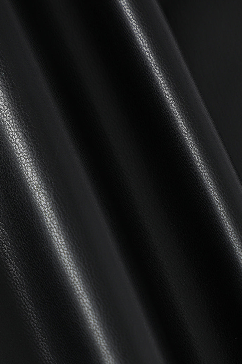 Asimetrik Dantelli Deri Mini Etek