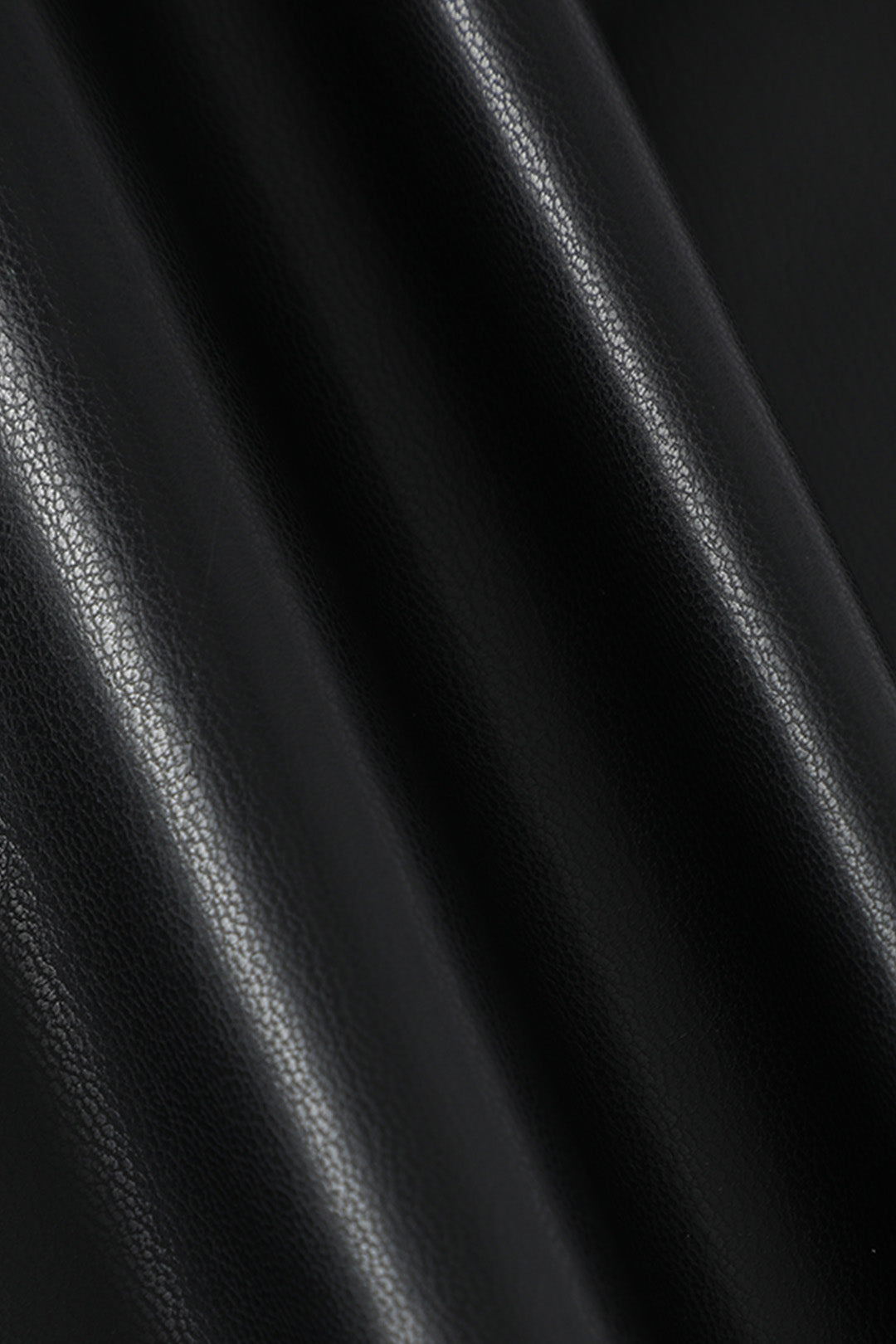 Asimetrik Dantelli Deri Mini Etek