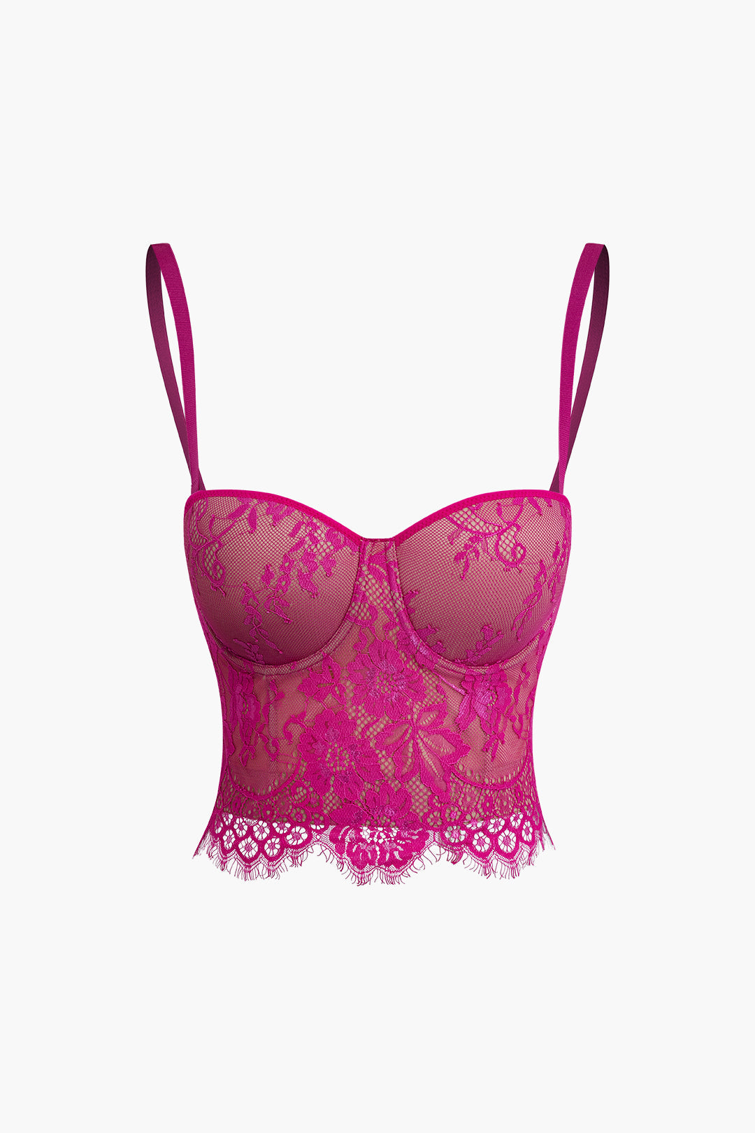 Çengel ve Göz Dantel Bustiyer Askılı Üst