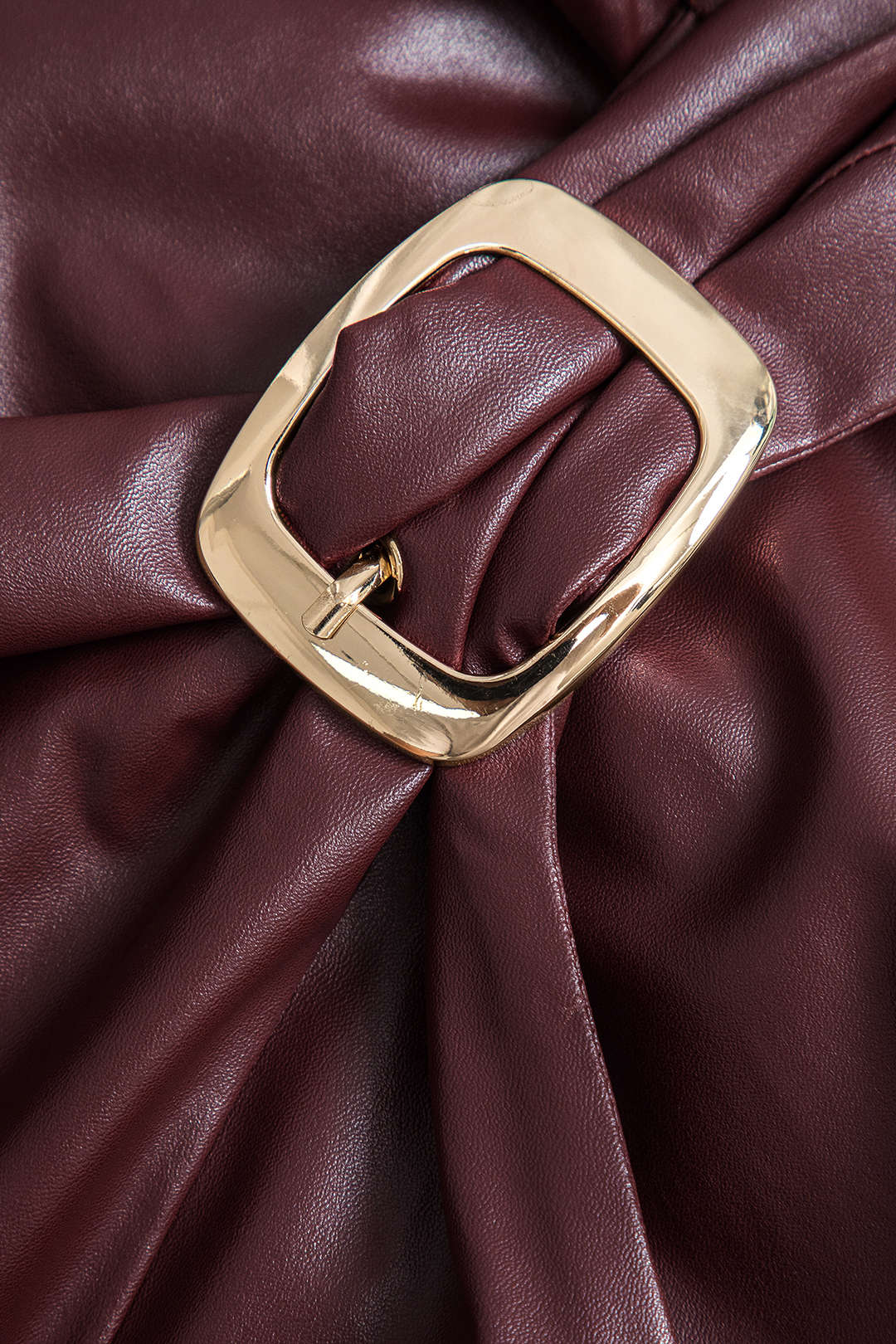 Büyük Beden Deri Dantelli midi Etek