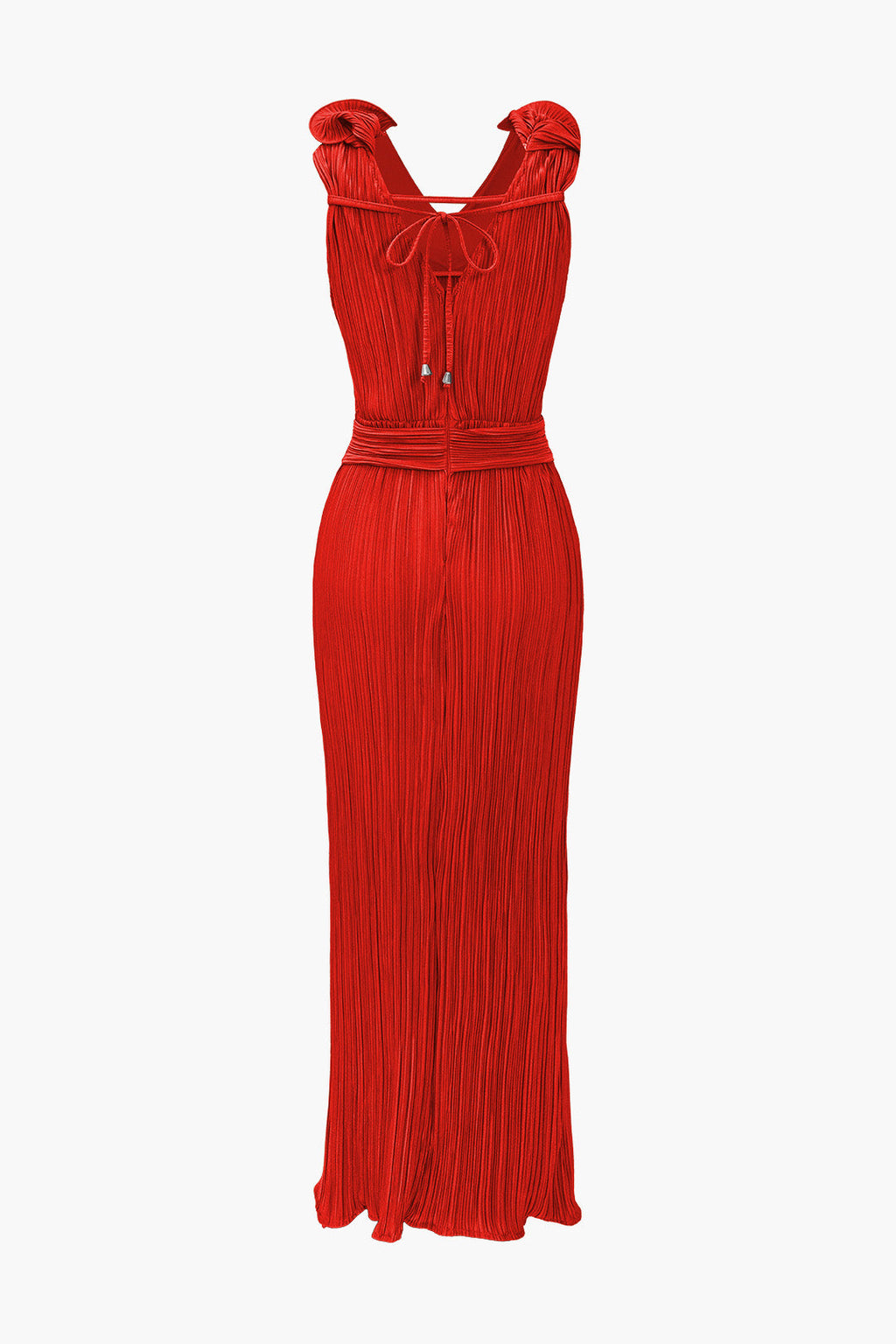 3D Çiçekli V Yaka Midi Elbise