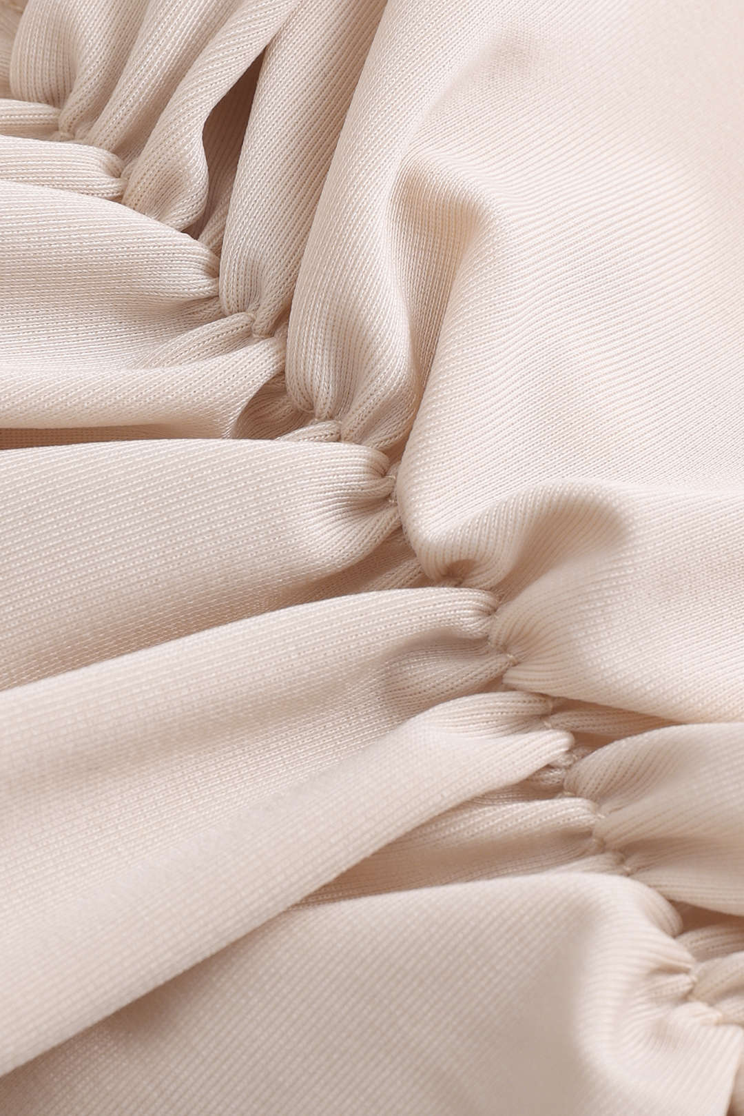 Büzgülü Bağlamalı Sırt Dekolteli Bikini Takımı