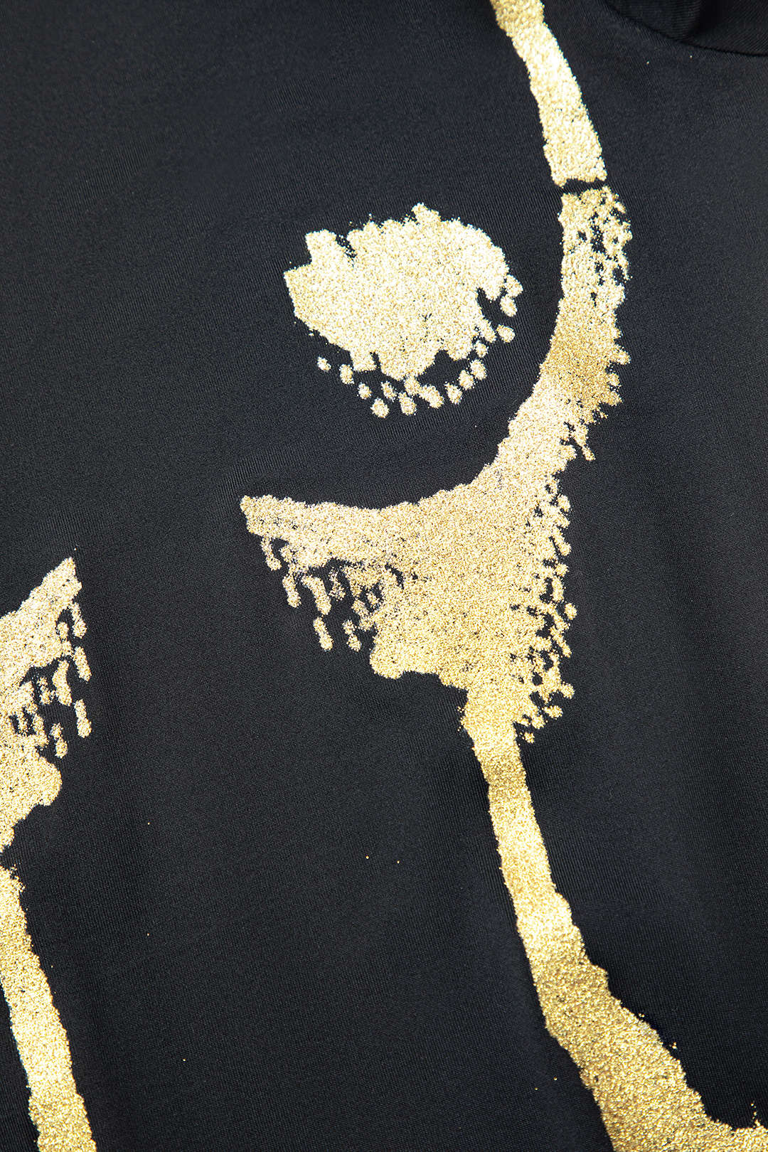 Beden Desenli Balıkçı Yaka Uzun Kollu maksi Elbise