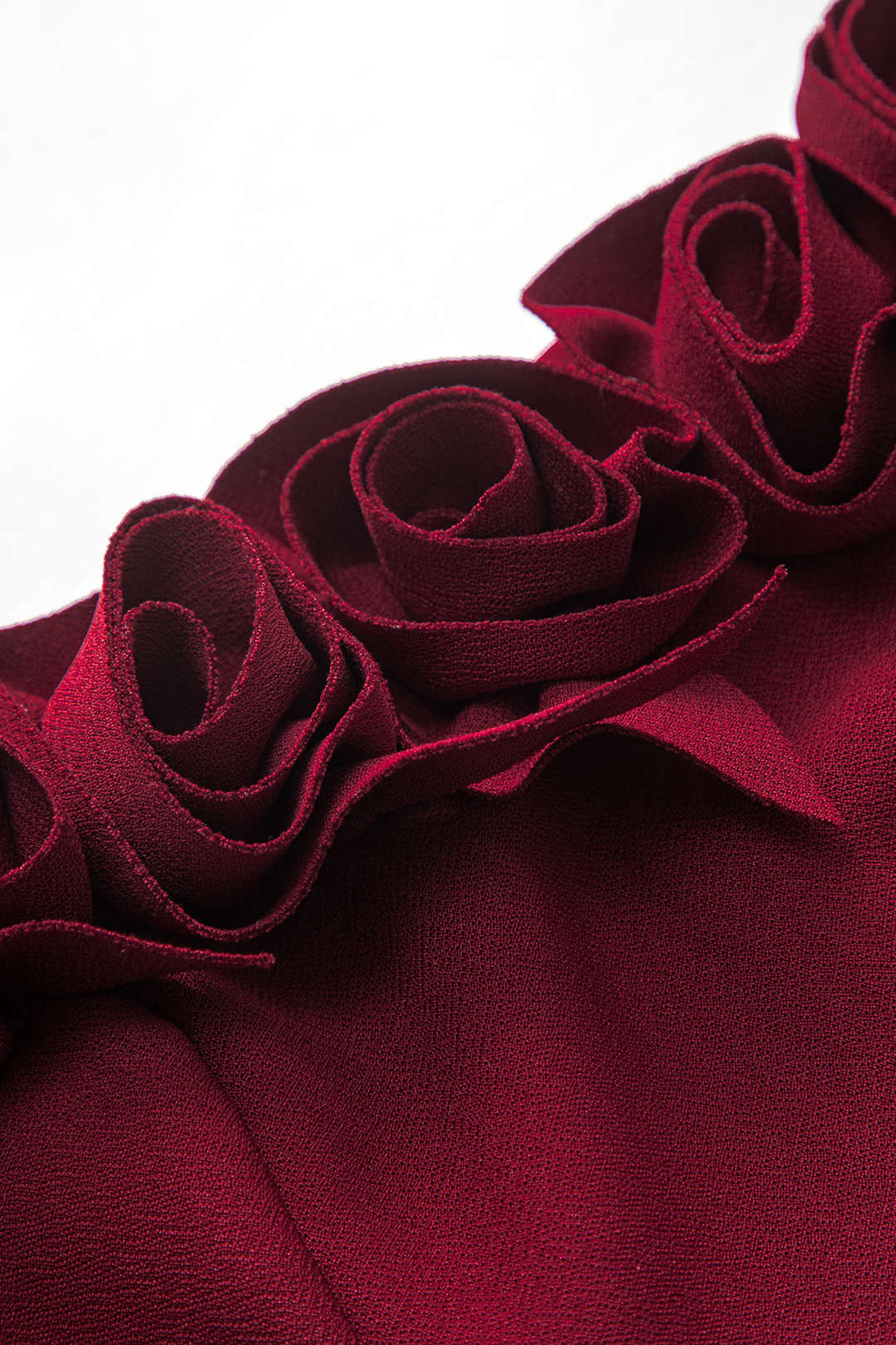 3D Çiçek Dokunuşlu Fermuarlı Gece Elbise