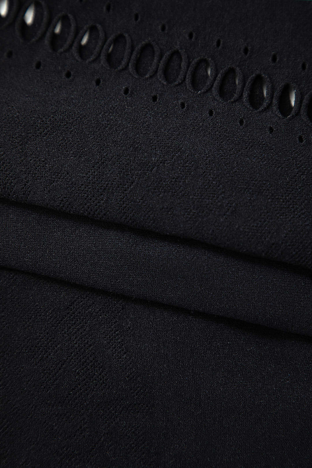 Balıkçı Yaka Uzun Kollu Mini Elbise