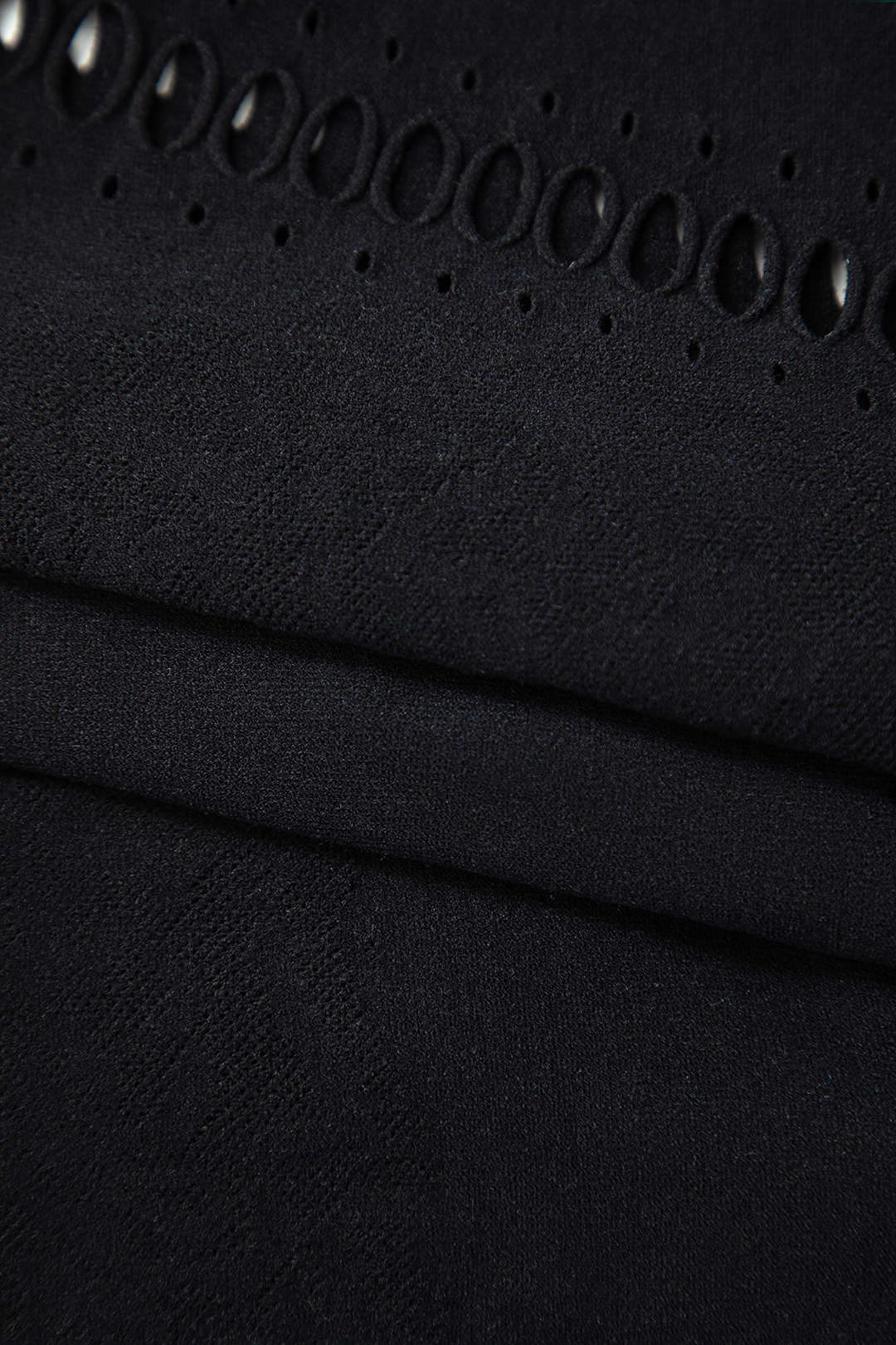 Balıkçı Yaka Uzun Kollu Mini Elbise