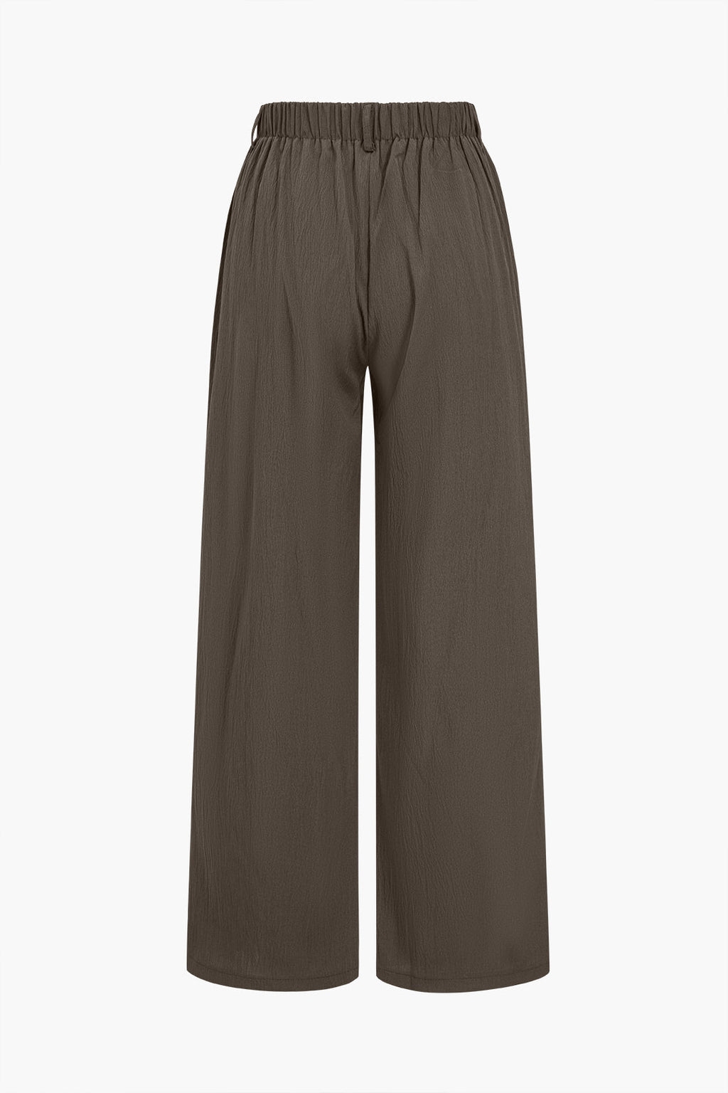 Basic Katı Dantelli Geniş Paça Pantolon