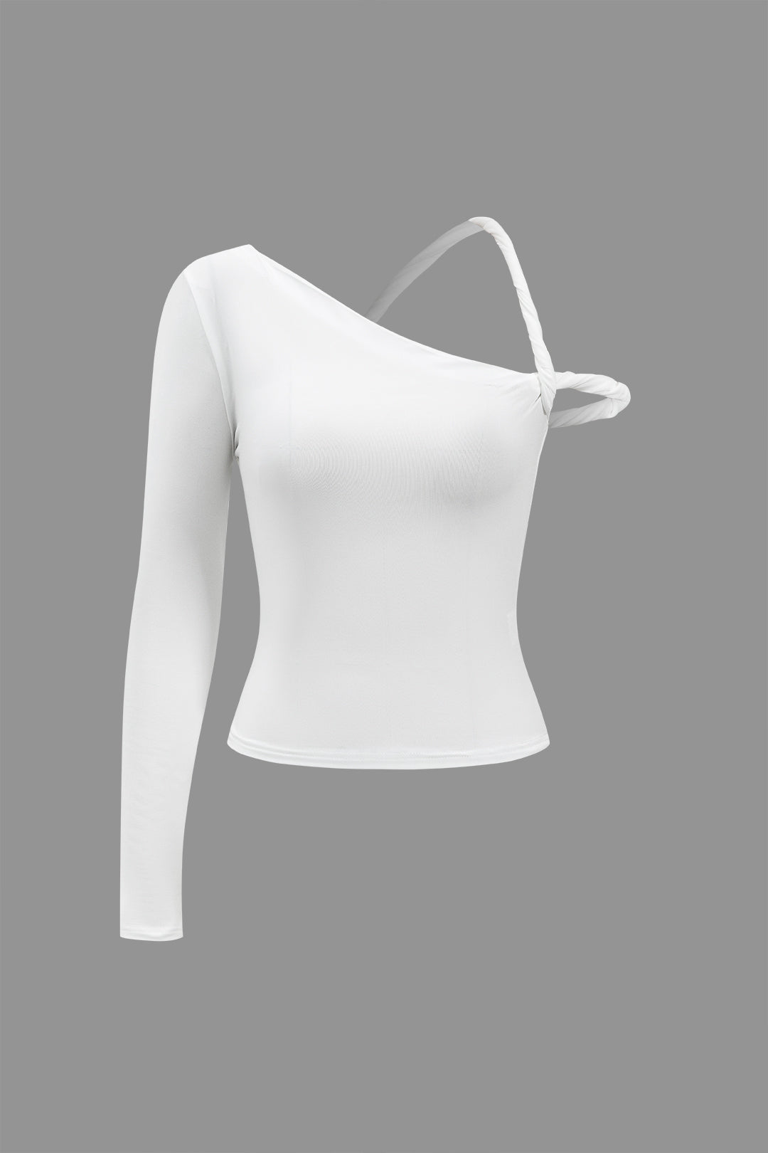 Asimetrik Tasarımlı Uzun Kollu top