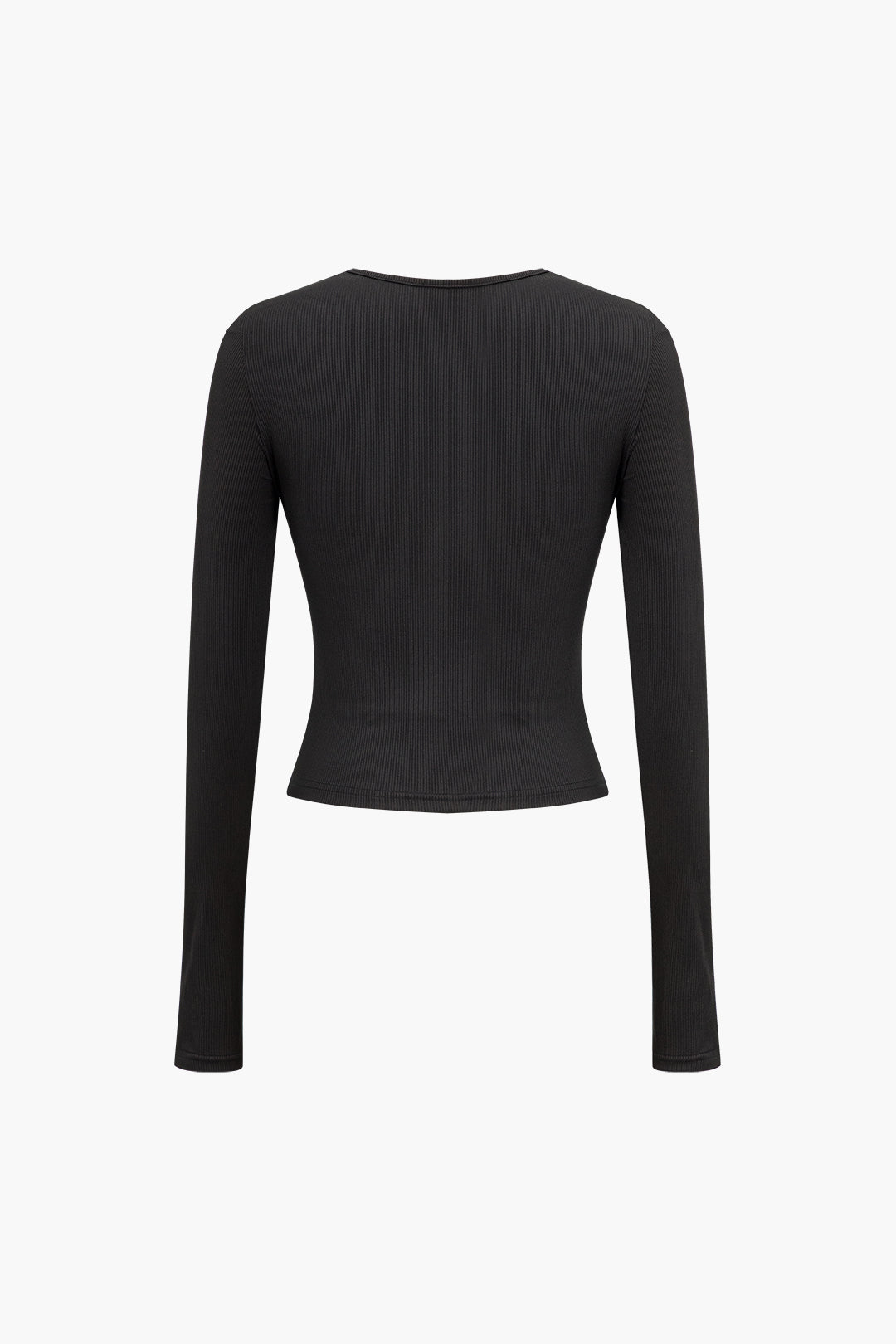 Boncuk Detaylı Kesikli Uzun Kollu Üst