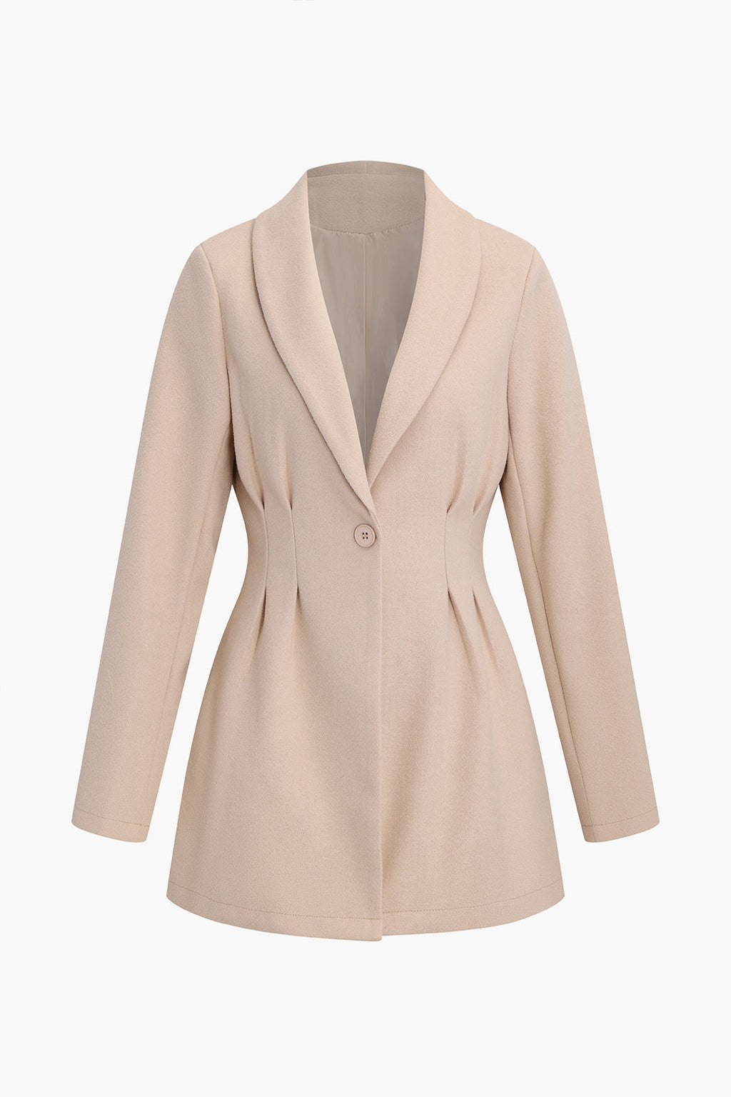 Beli Dantelli Yün V Yaka Ceket