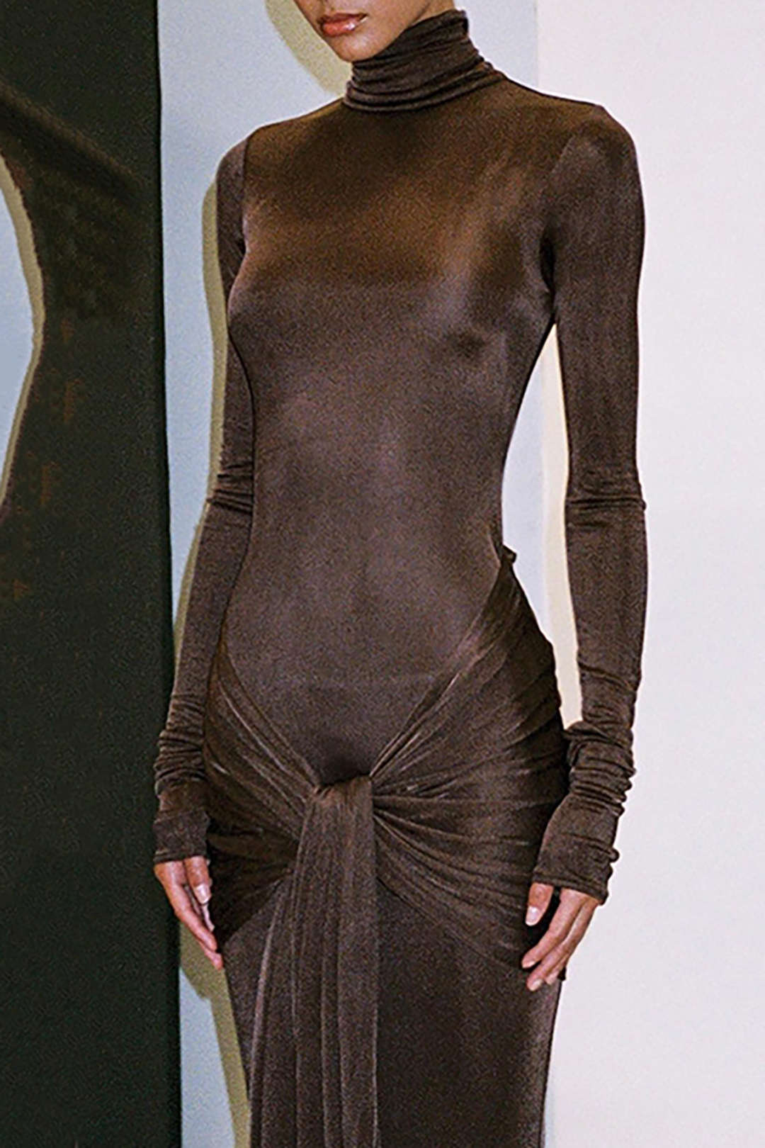 Anvelop Dantelli maksi Elbise