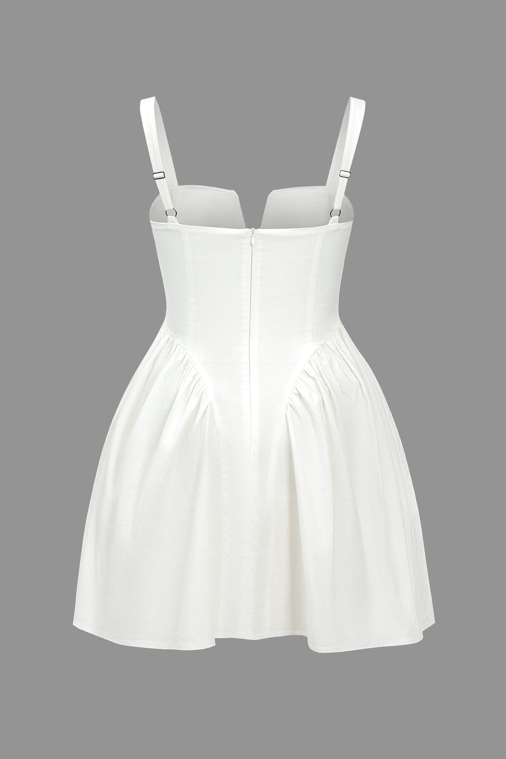 Büyük Beden Katı Askılı Mini Elbise