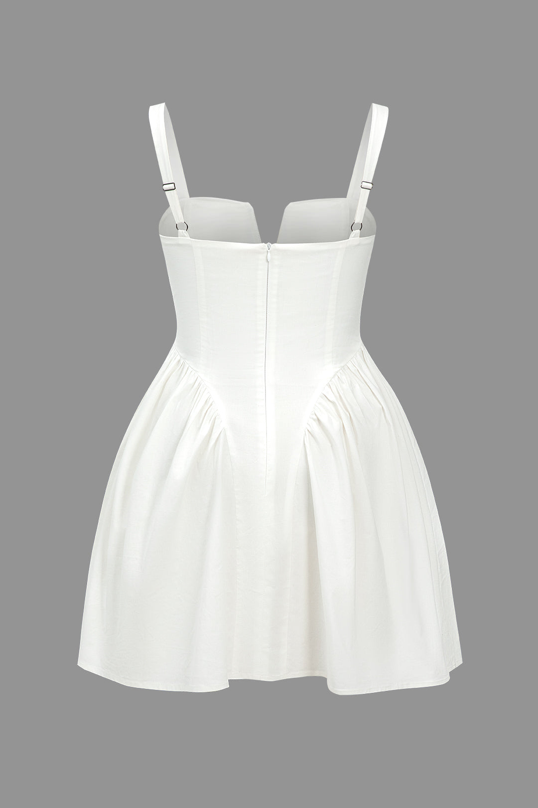 Büyük Beden Katı Askılı Mini Elbise