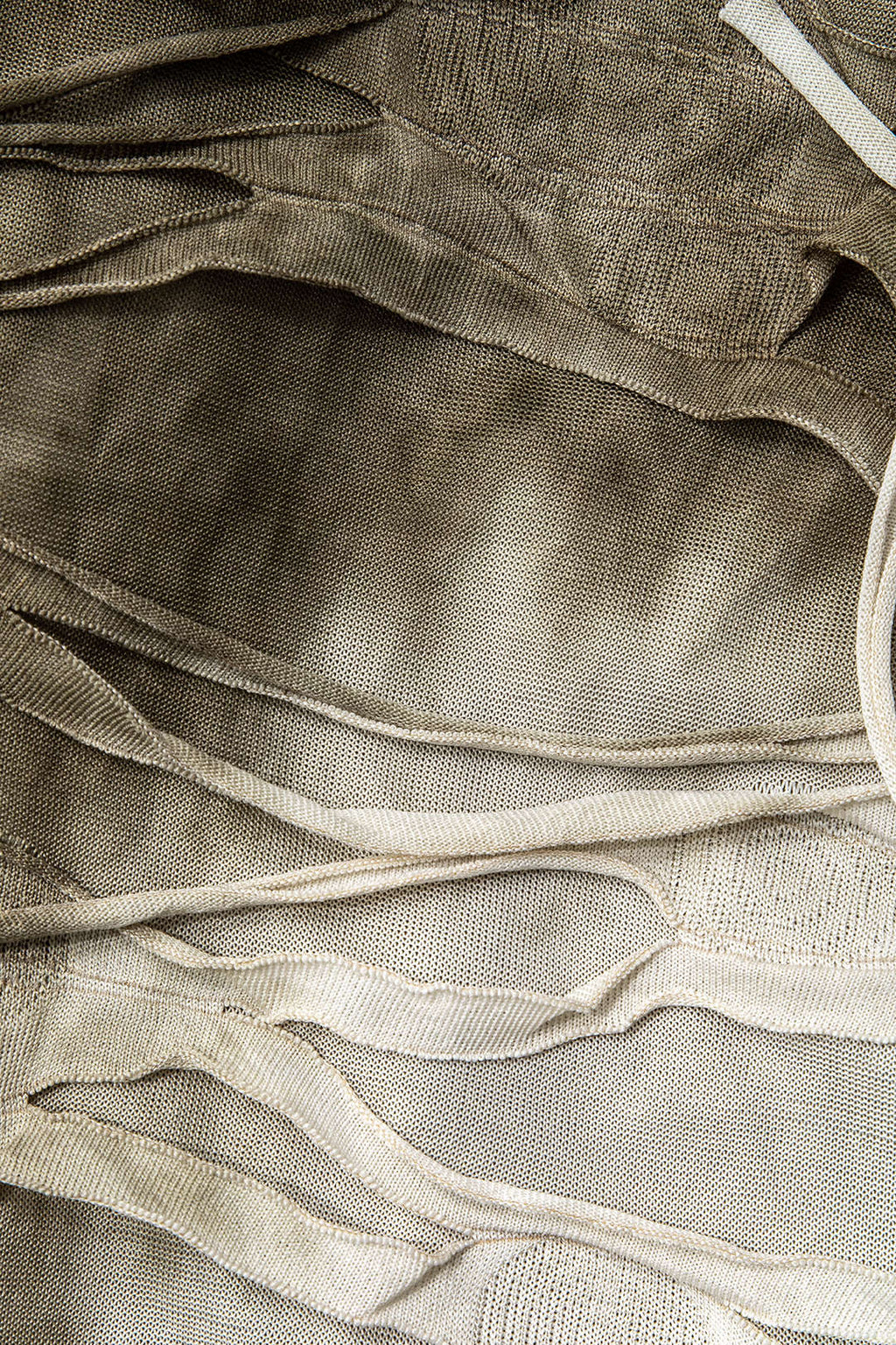 Batik Eskitme File Yırtmaçlı Boyundan Bağlamalı maksi Elbise