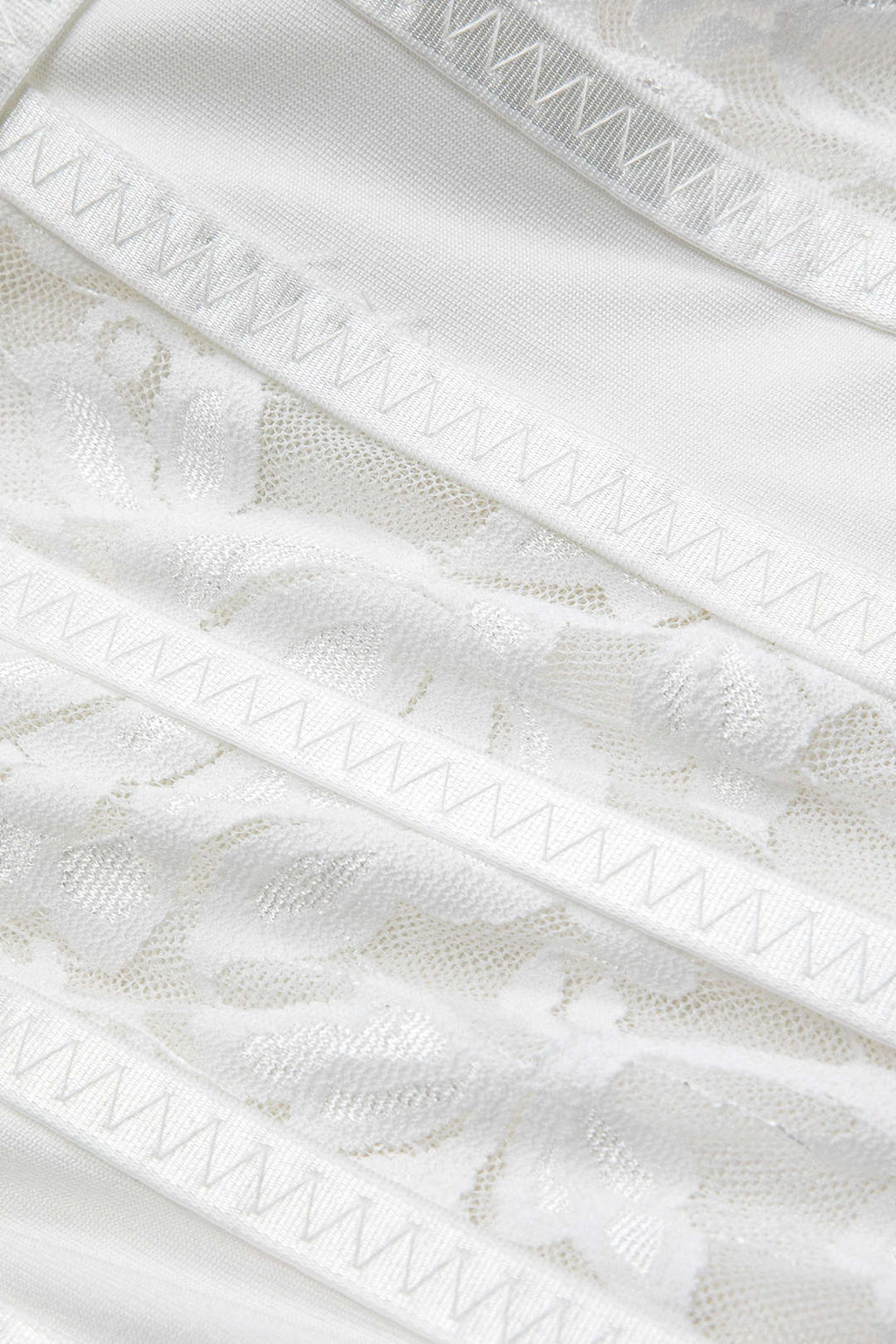 Ağ Mesh Dantel Nakışlı Bustier Korse Slip İç Çamaşırı Bodysuit