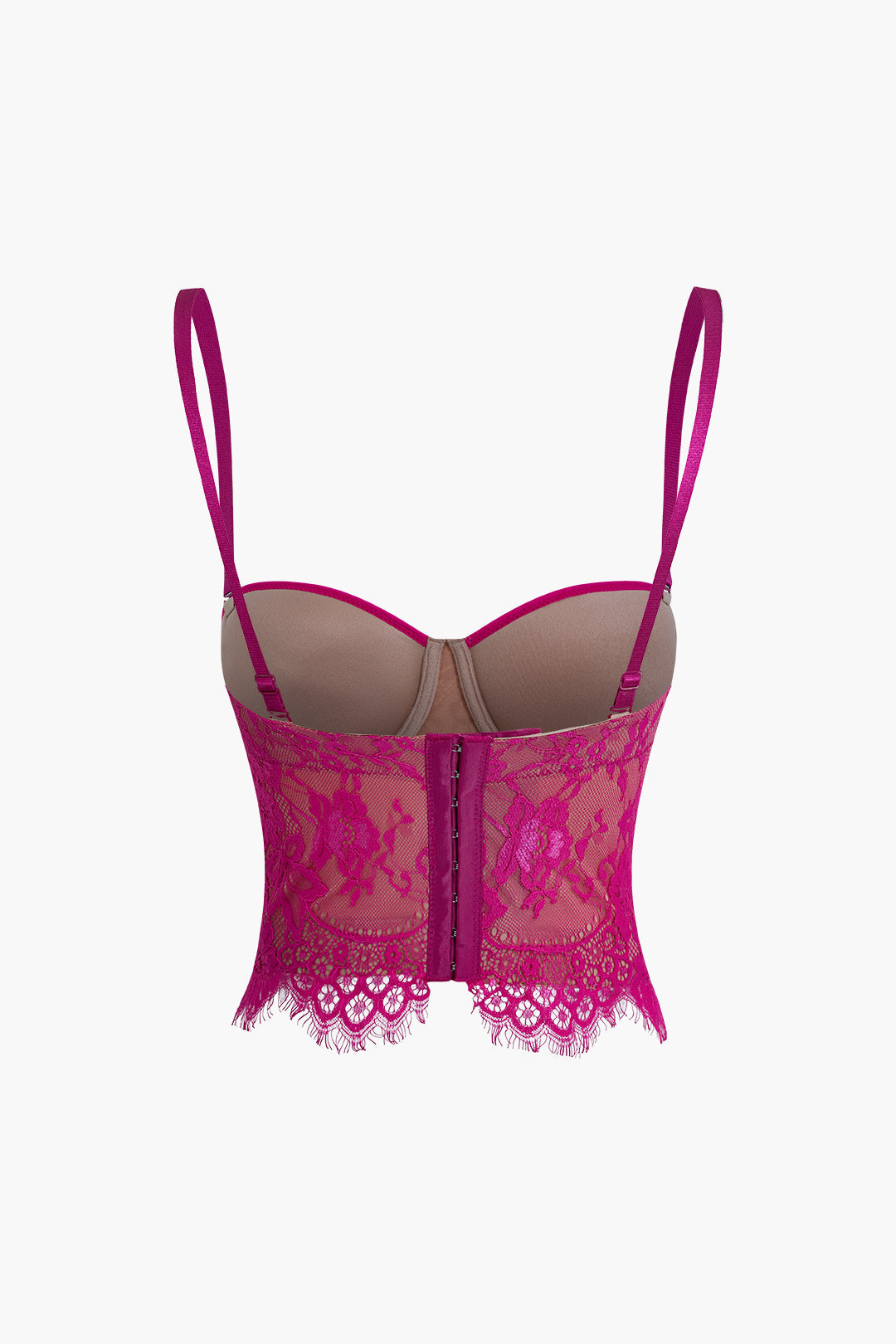 Çengel ve Göz Dantel Bustiyer Askılı Üst