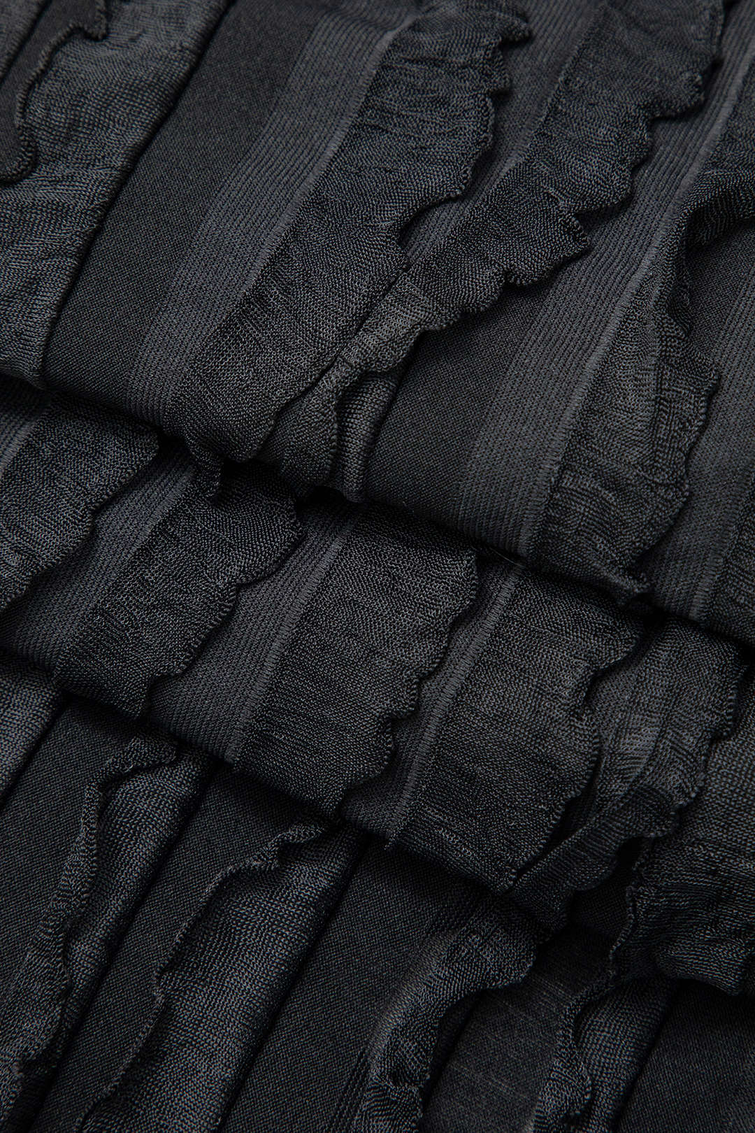 Büyük Beden Katı Düğme Fırfırlı maksi Elbise