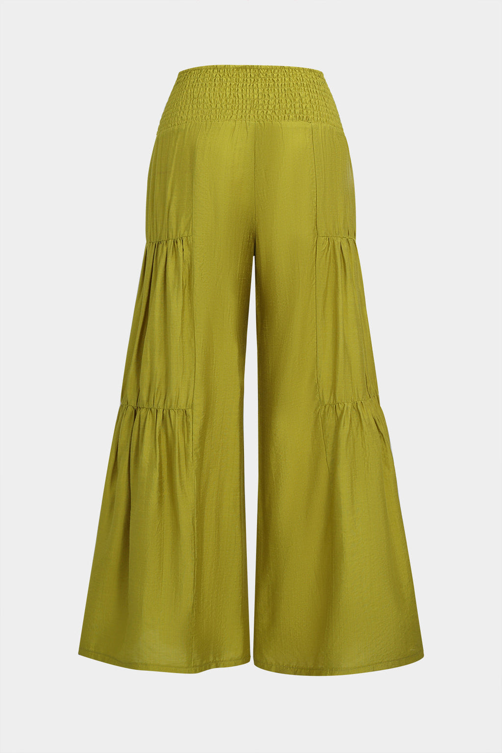 Büzgü Detaylı Kısa Kollu Üst ve Bağlamalı Bol Paça Pantolon Takımı