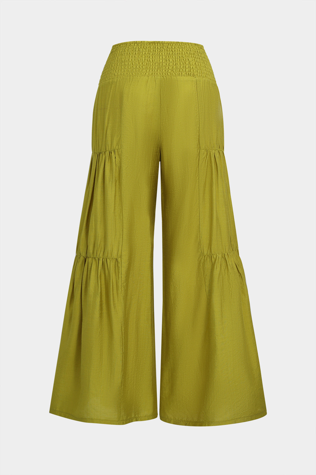 Büzgü Detaylı Kısa Kollu Üst ve Bağlamalı Bol Paça Pantolon Takımı