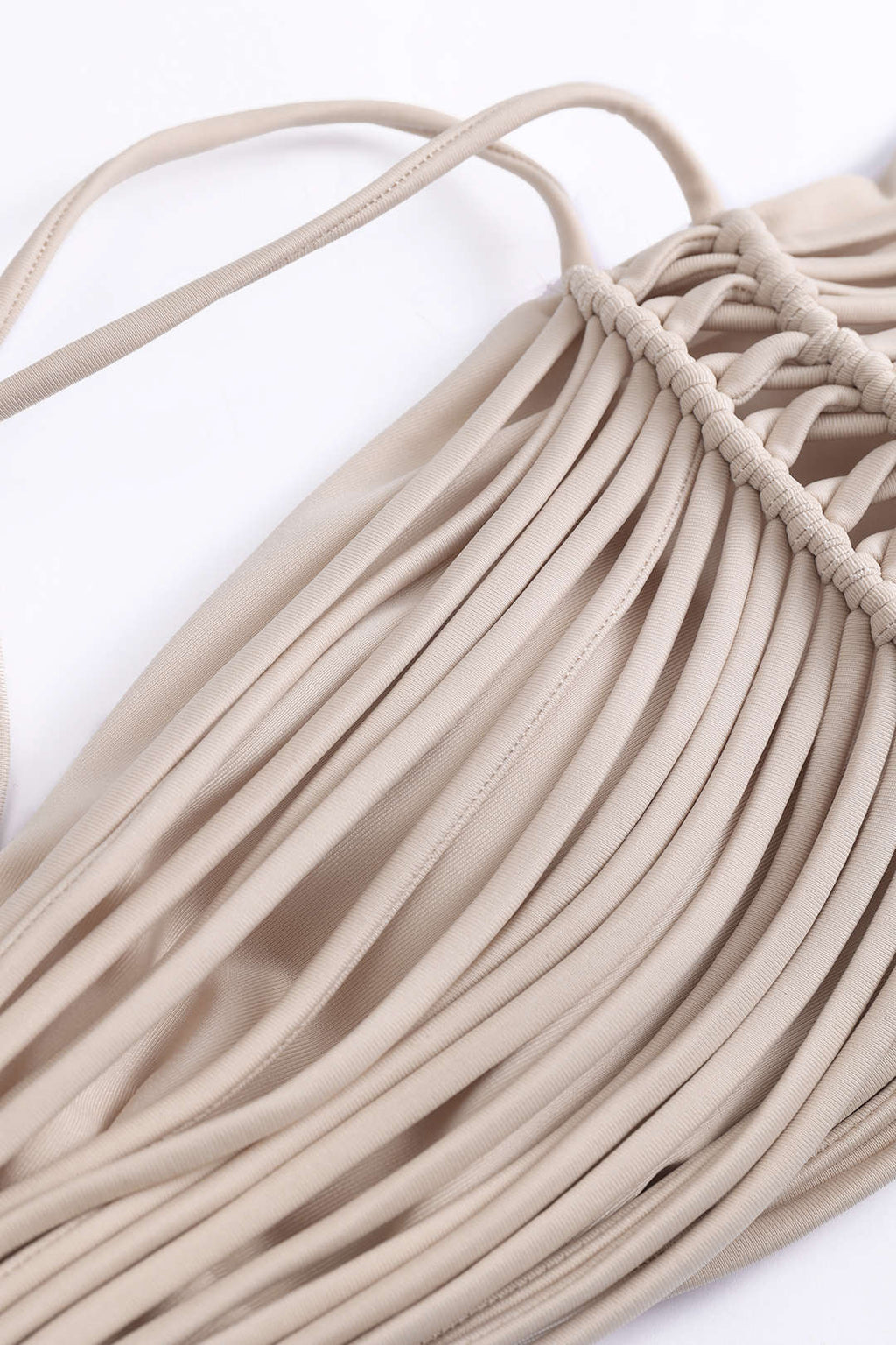 Büzgülü Bağlamalı Sırt Dekolteli Bikini Takımı