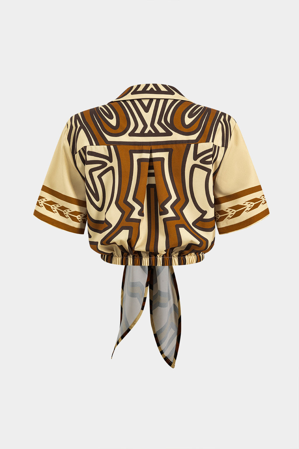 Bohem Desenli Büzgülü Bağcık Detaylı Büküm Düğümlü Fermuarlı Set