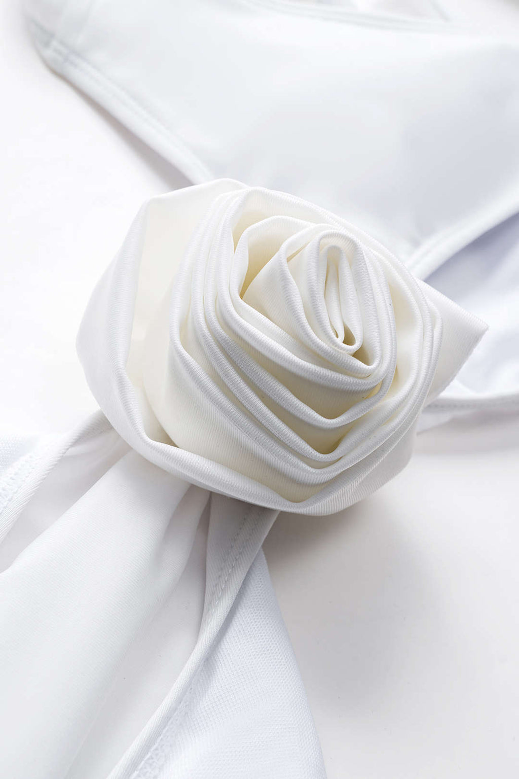 3D Çiçekli Kesik Karın Kontrol Tek Parça Mayo