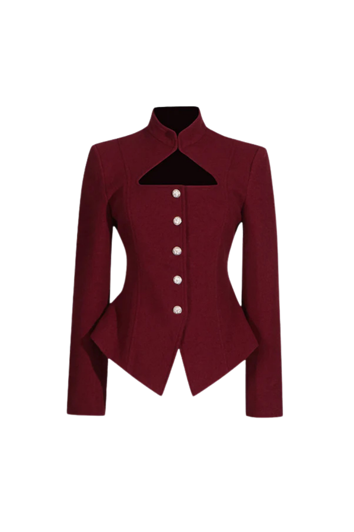 Darcy Cut-Out Kaşe Ceket